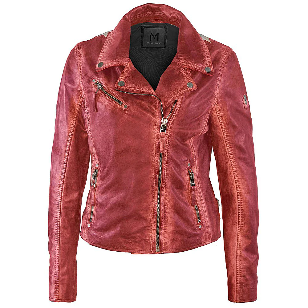 MAURITIUS WOMEN'S CHRISTY STAR WITH BUCKLES JACKET- RED - Image 8