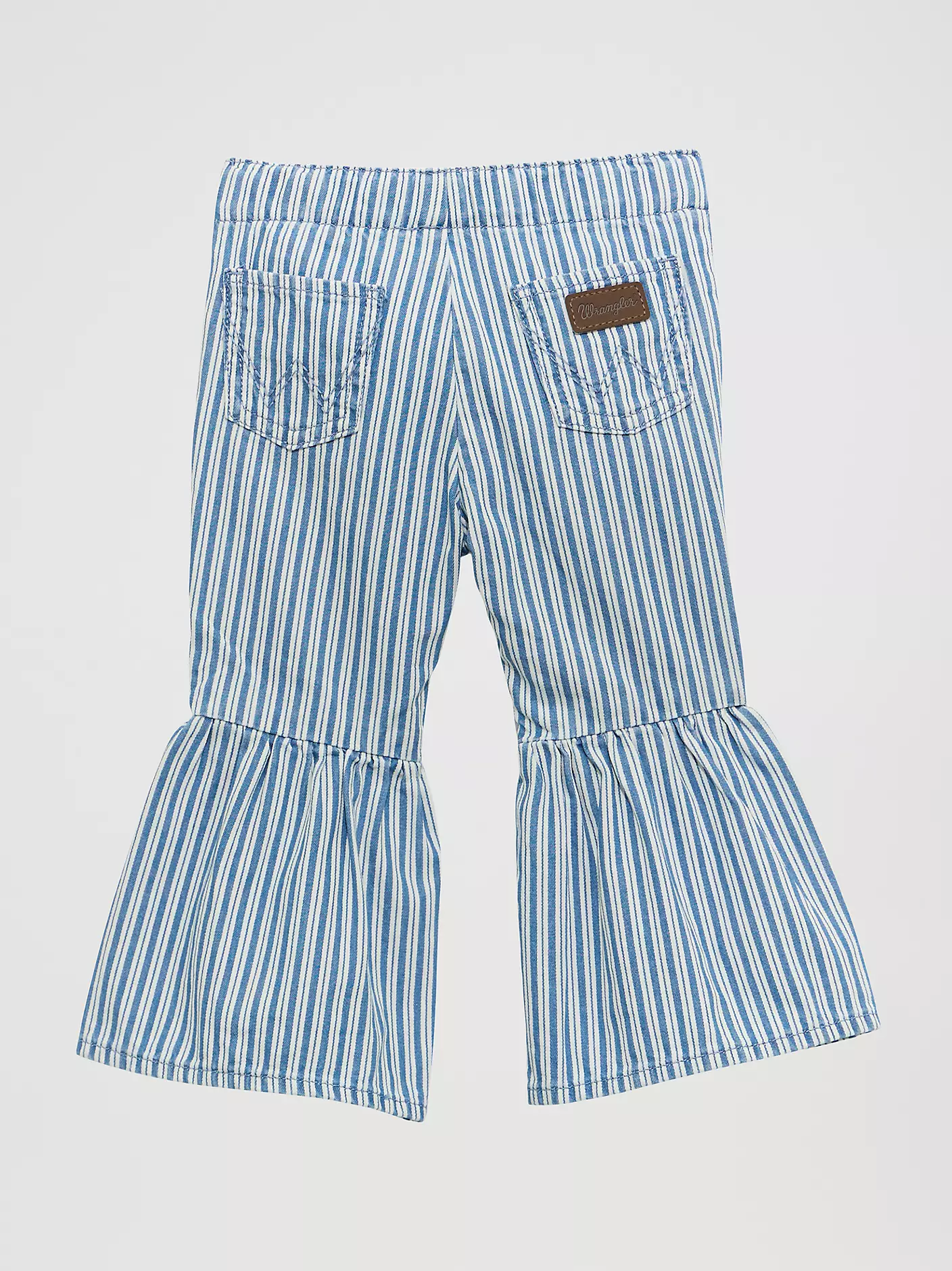 Wrangler Little Girl's Print Ruffle Flare Jean - Image 2