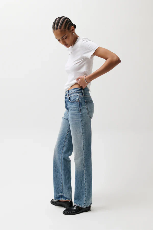 Pistola Cassie Super High Rise Straight Jean - Serpentine Vintage - Image 2