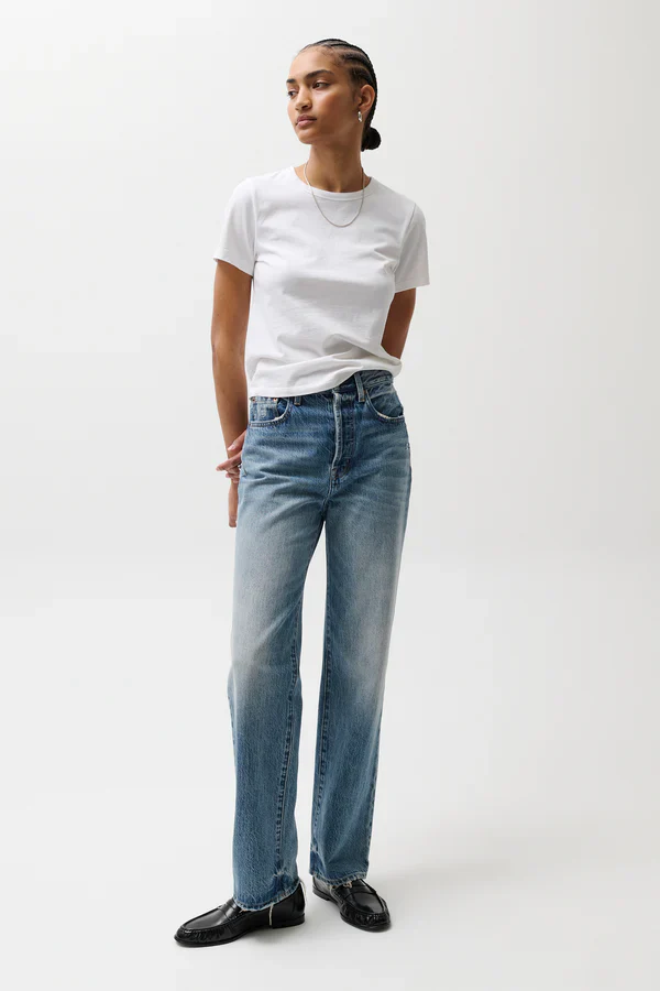 Pistola Cassie Super High Rise Straight Jean - Serpentine Vintage - Image 4