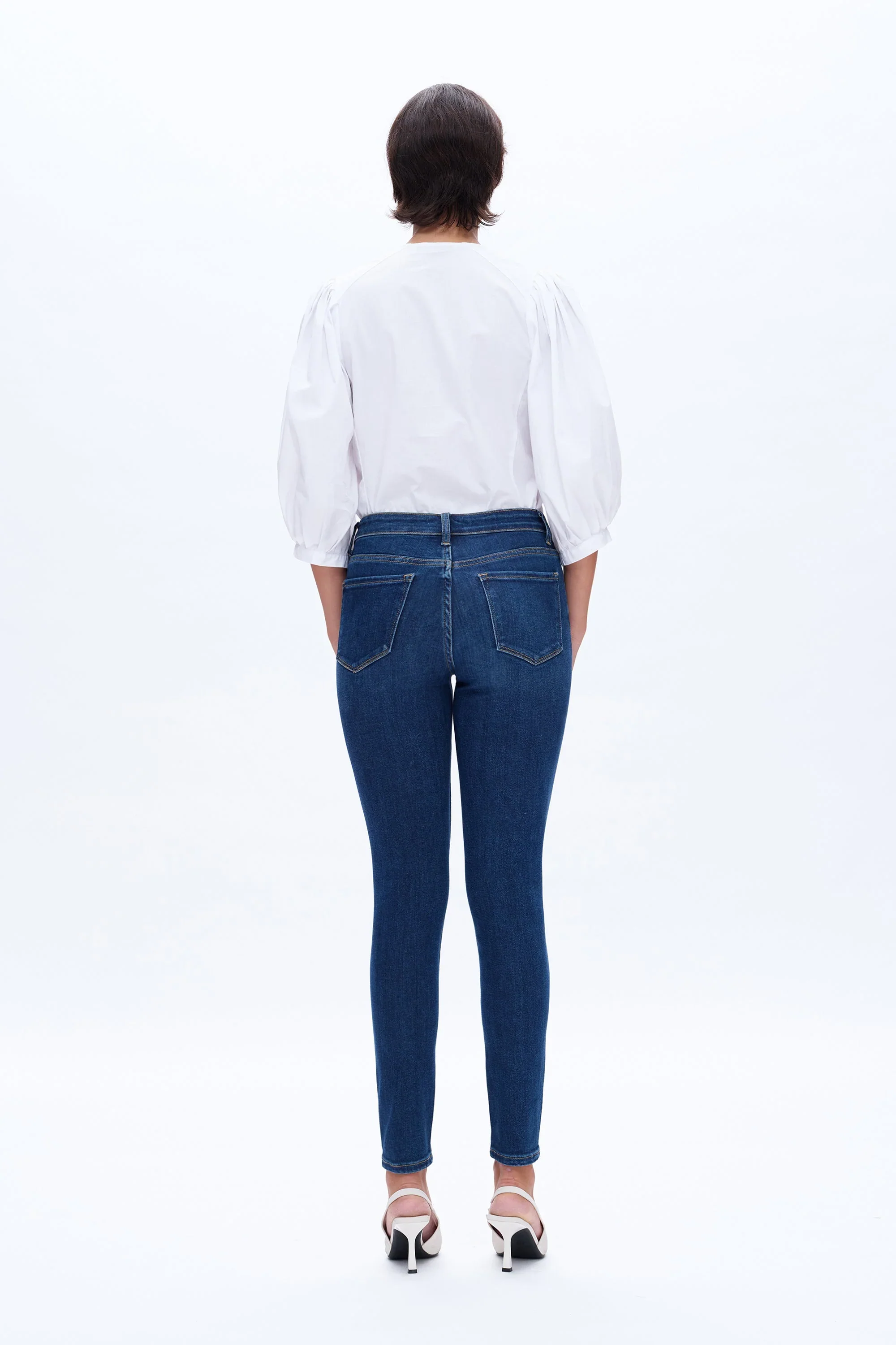 Emily Mid Rise Skinny Denim Jeans - Image 3