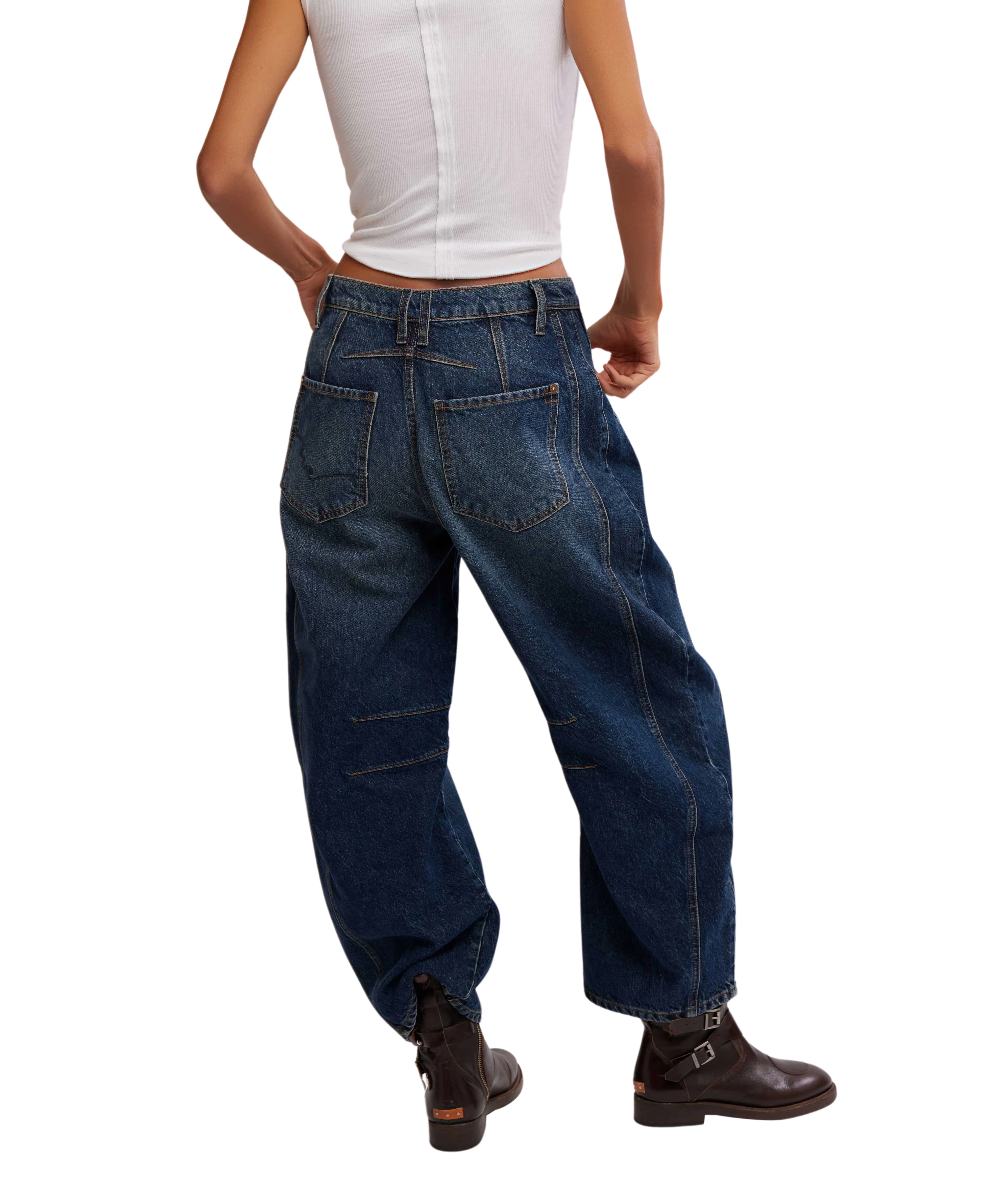 We The Free Good Luck Mid-Rise Barrel Jeans - Image 4