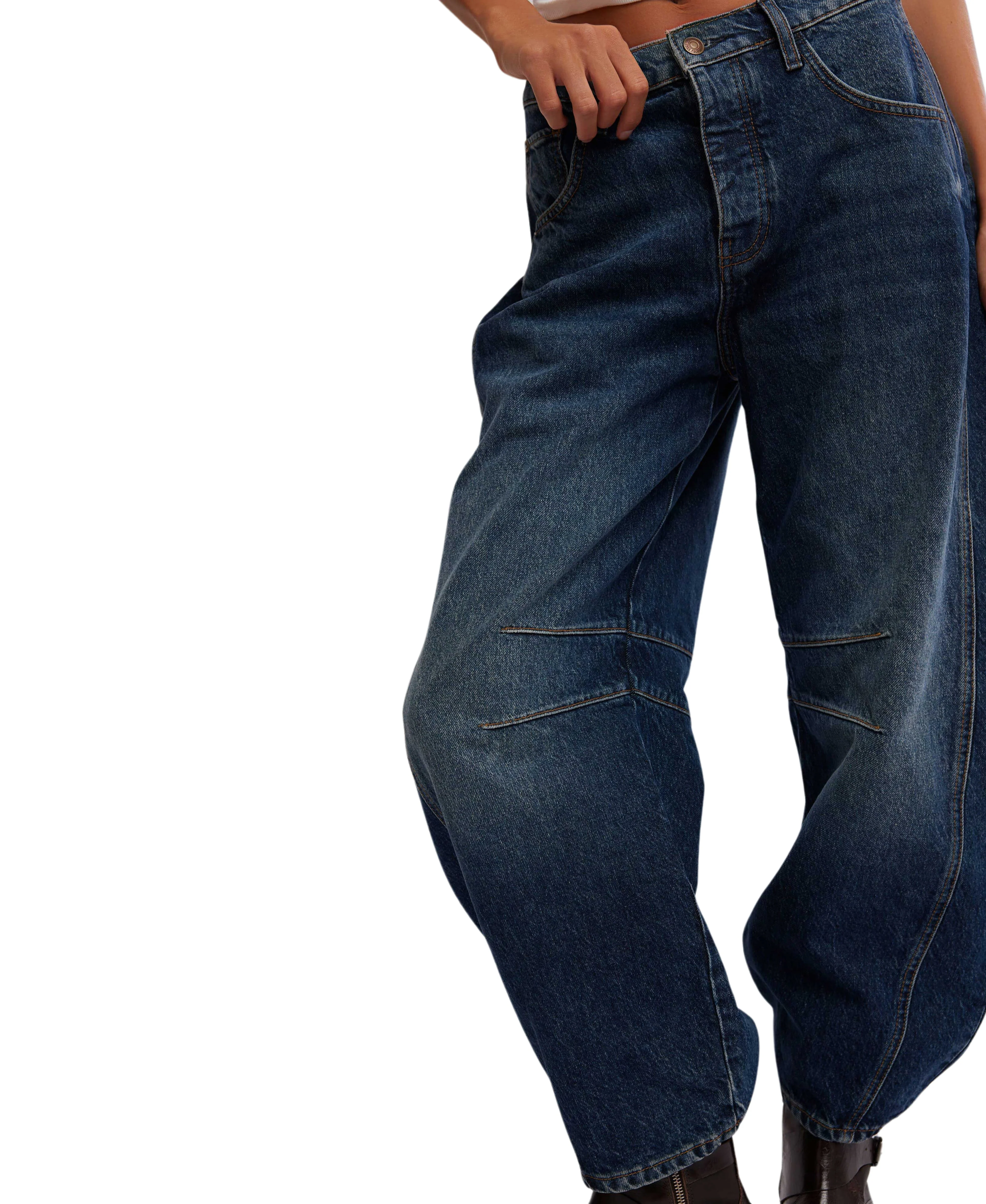 We The Free Good Luck Mid-Rise Barrel Jeans - Image 5