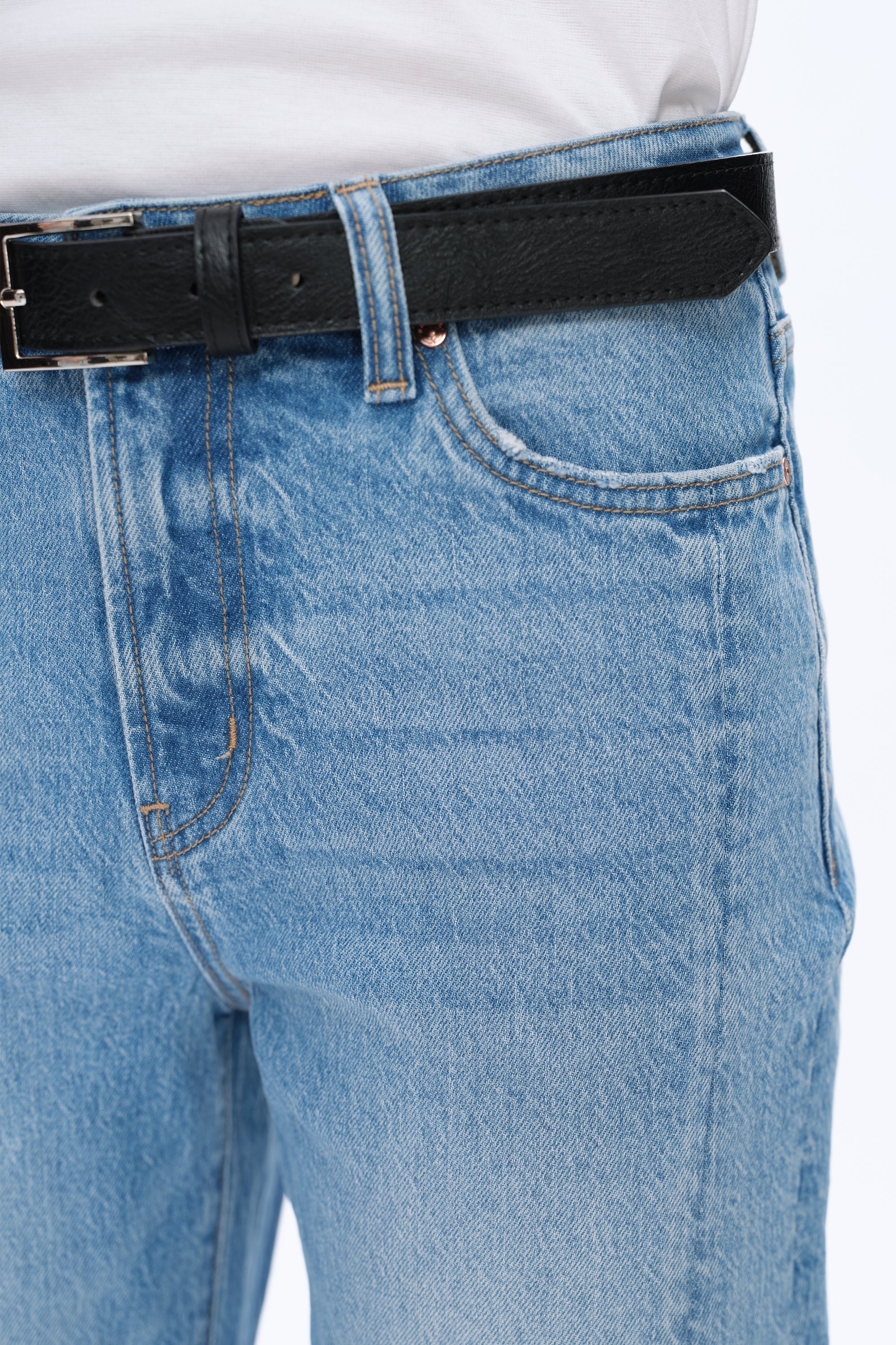 Bayeas High Rise Straight Leg Jeans - Image 5