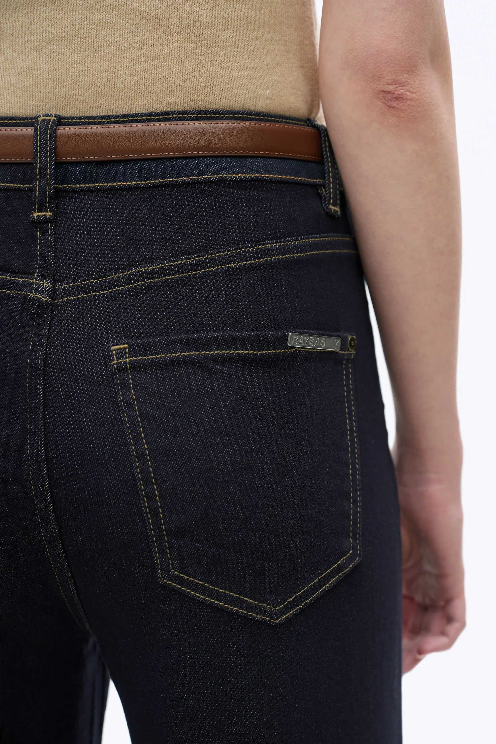 Bayeas Raw Denim Wide Leg Jeans - Image 6