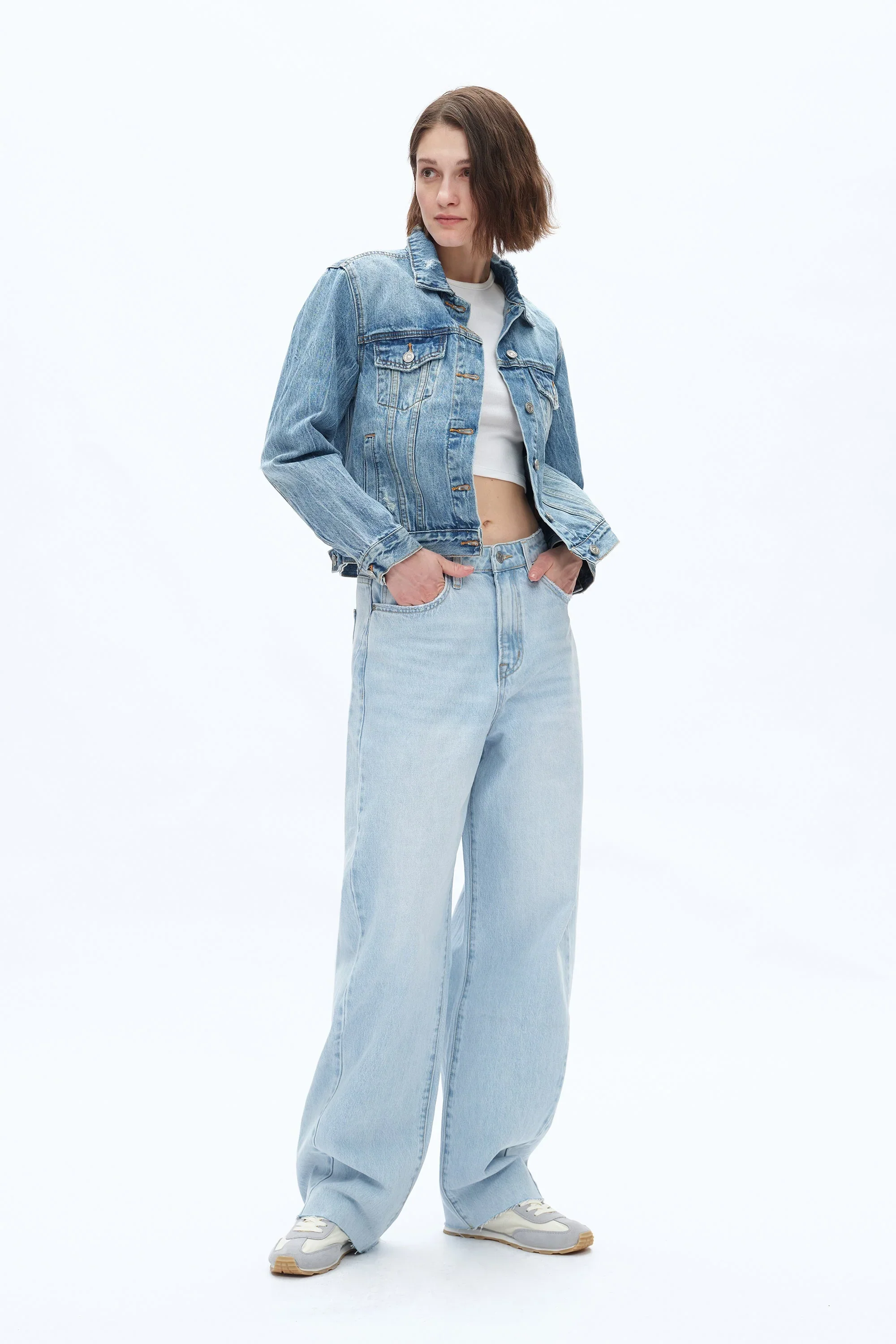 Bayeas Super High Rise Barrel Jeans - Image 3