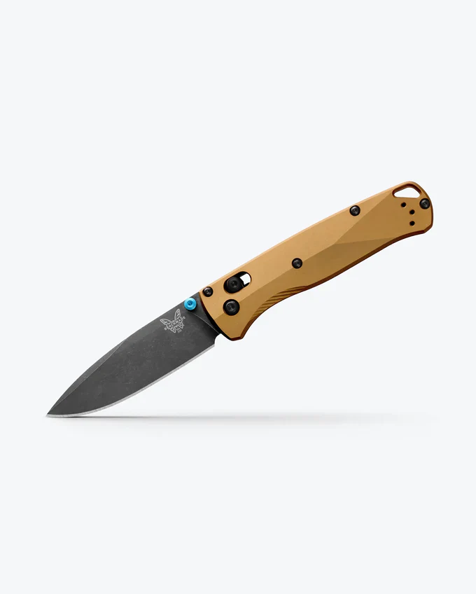 Benchmade Bugout AXIS Lock Knife Burnt Brass Aluminum
