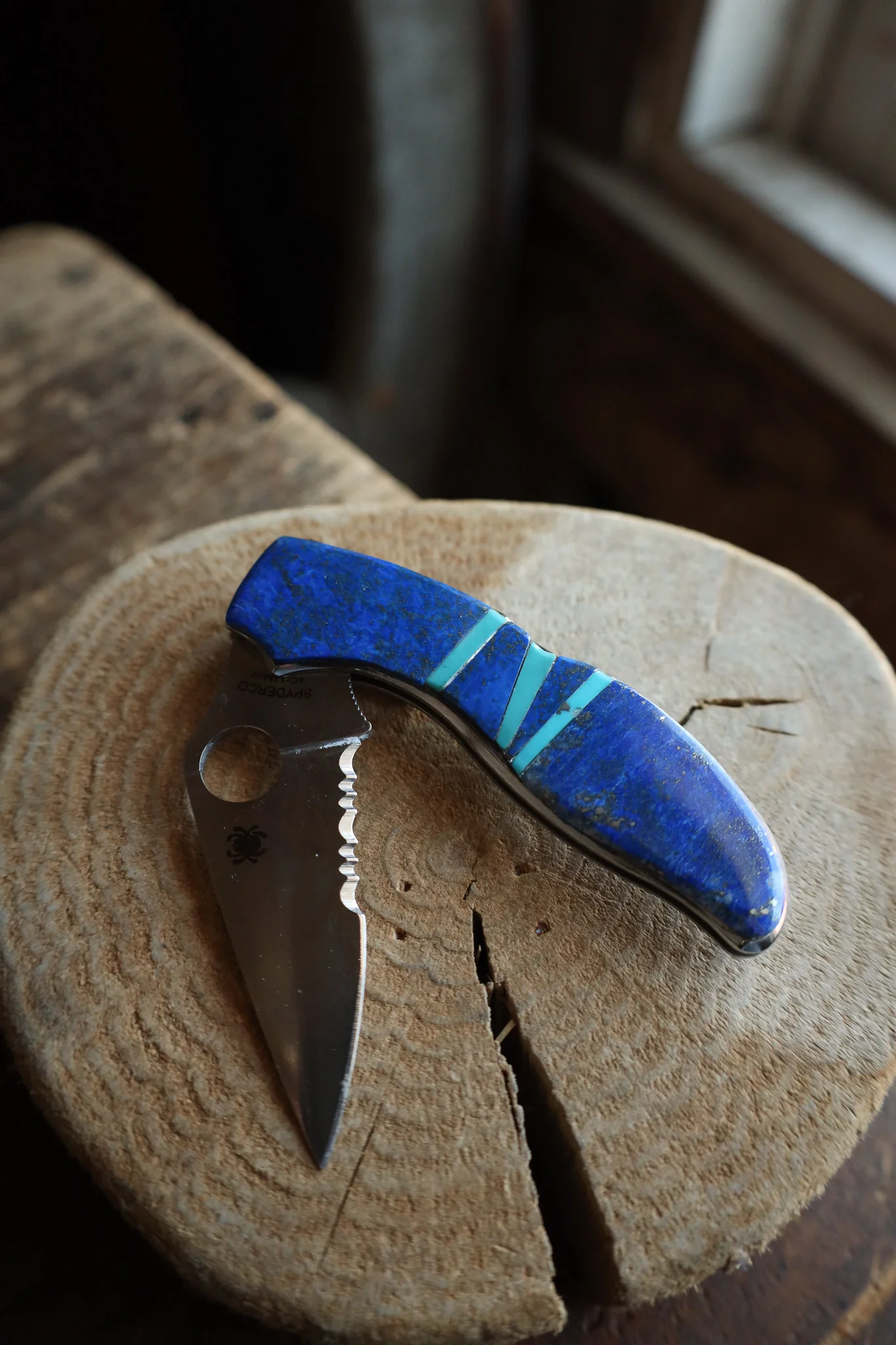 Lapis And Sleeping Beauty Turquoise Knife - Image 4
