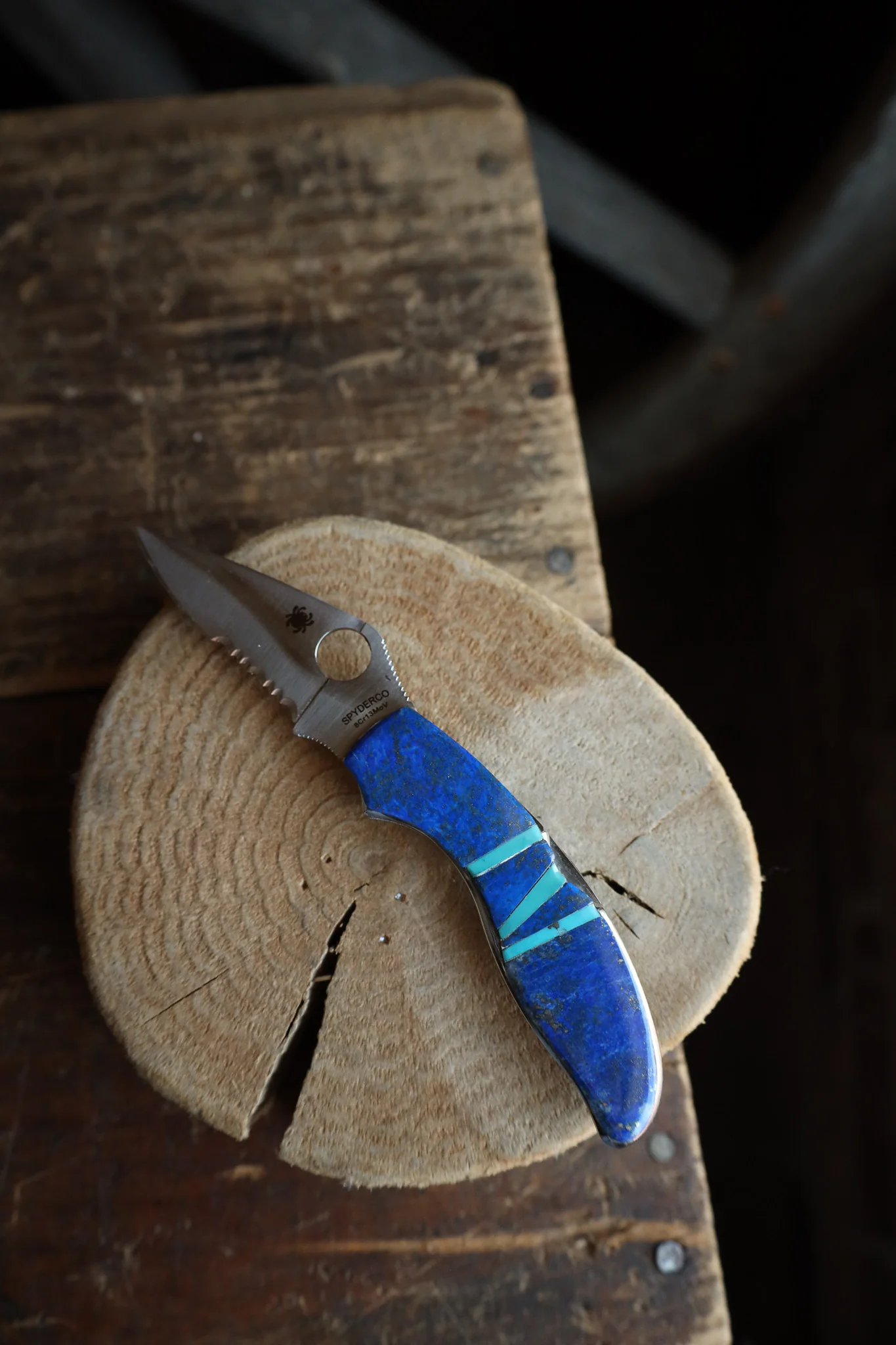 Lapis And Sleeping Beauty Turquoise Knife - Image 5