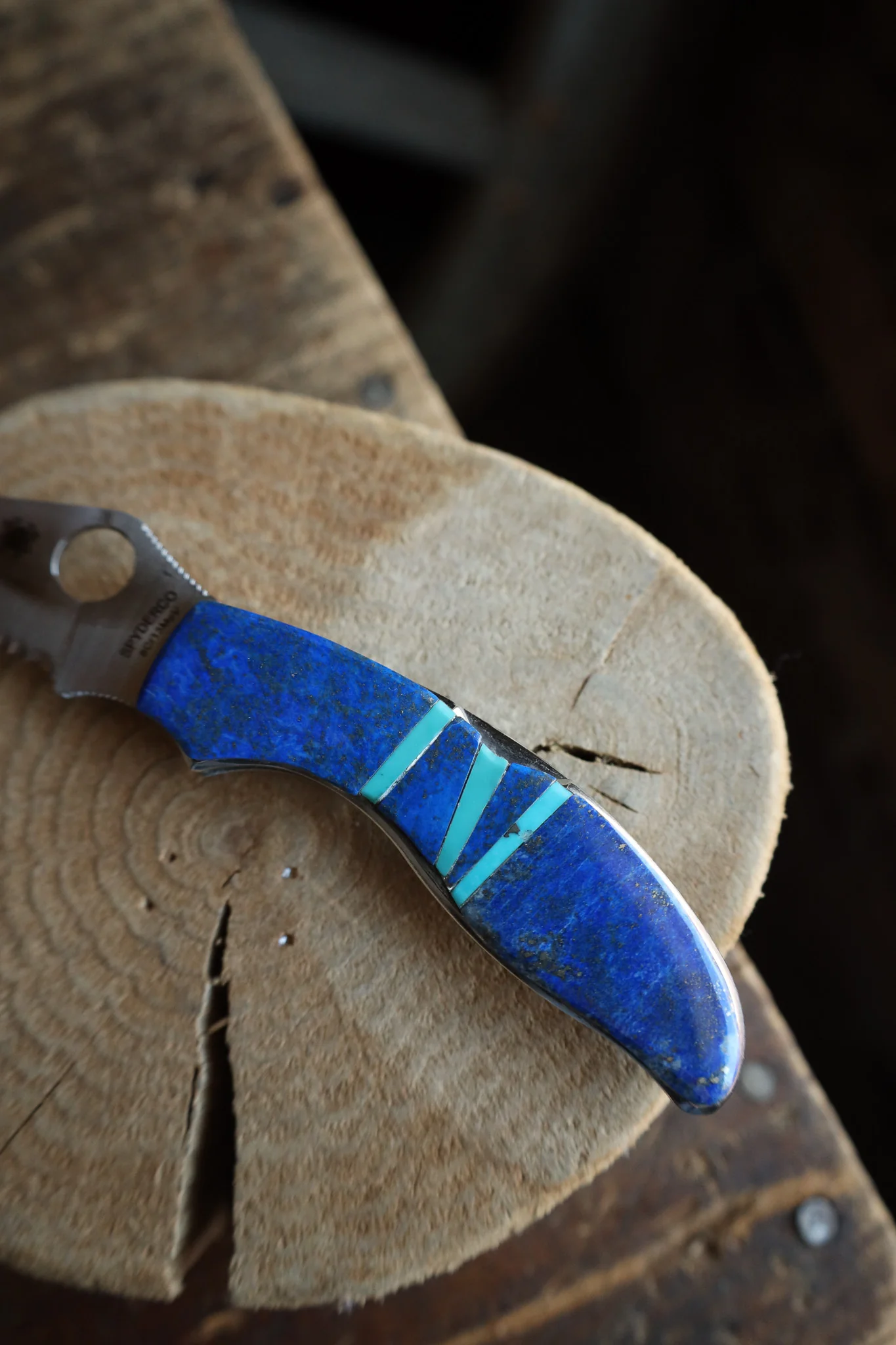 Lapis And Sleeping Beauty Turquoise Knife - Image 6