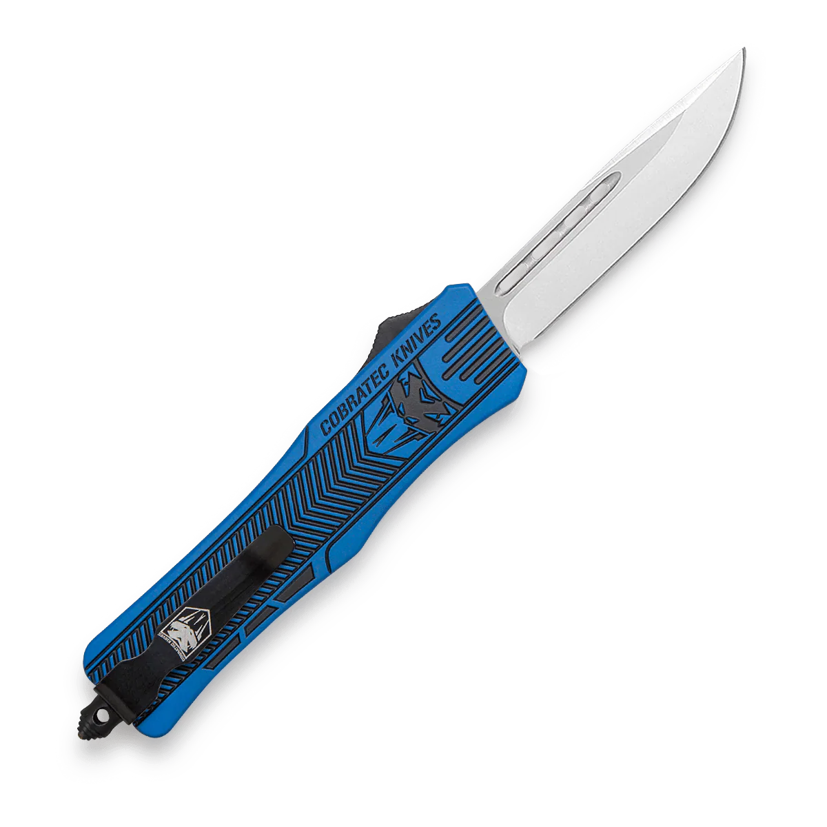 Cobratec Knives Medium CTK-1 NRA Blue w/ Graphite Black Knife - Image 3