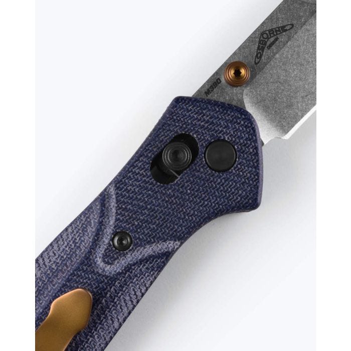 Benchmade Osborne Denim Micarta Knife - Image 5