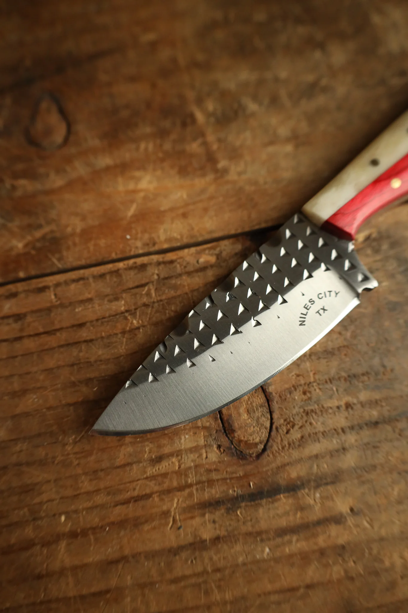 Niles City Knives Texas Flag Drop Point Blade Knife - Image 8