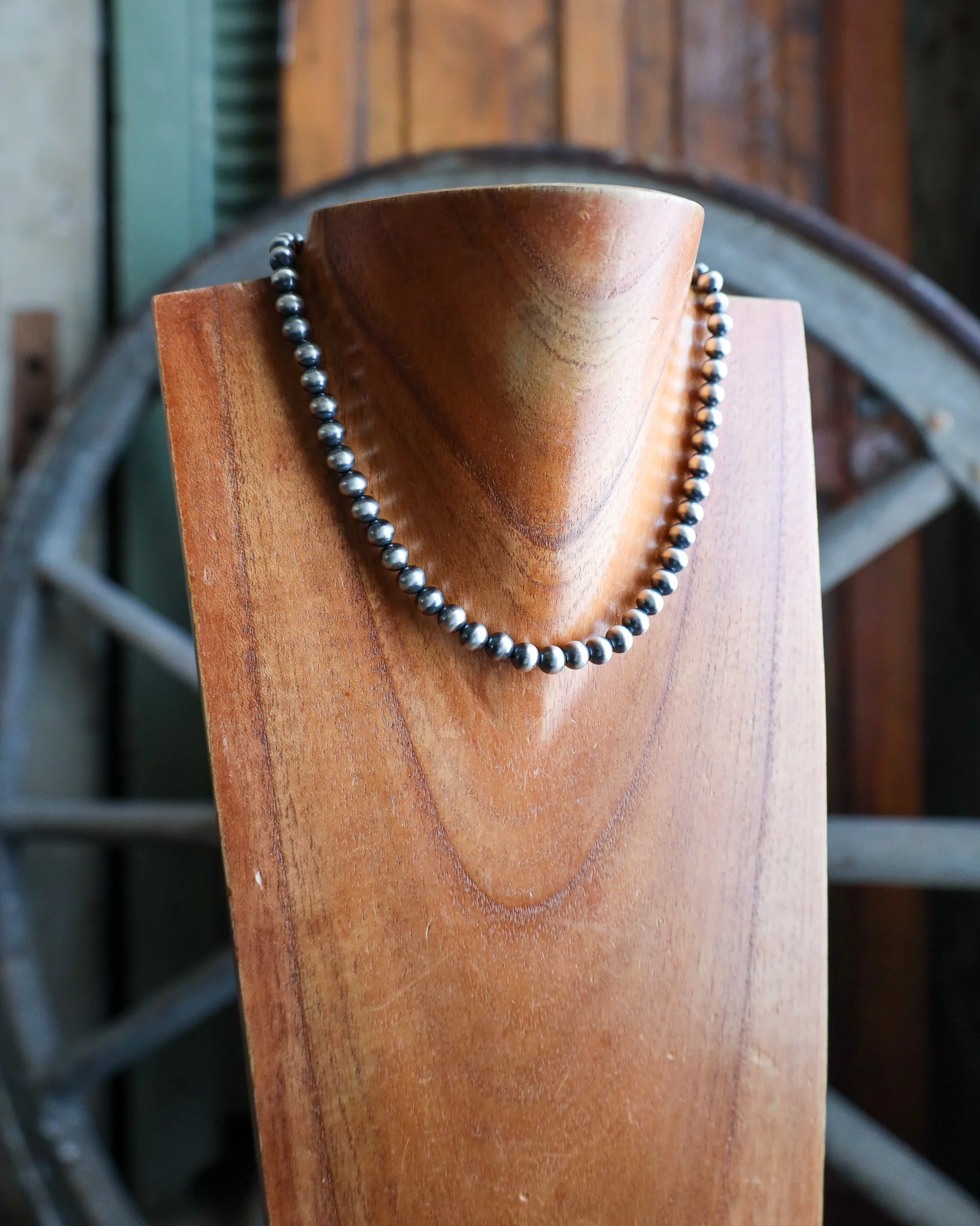 16" Navajo Pearl 7MM Necklace - Image 4