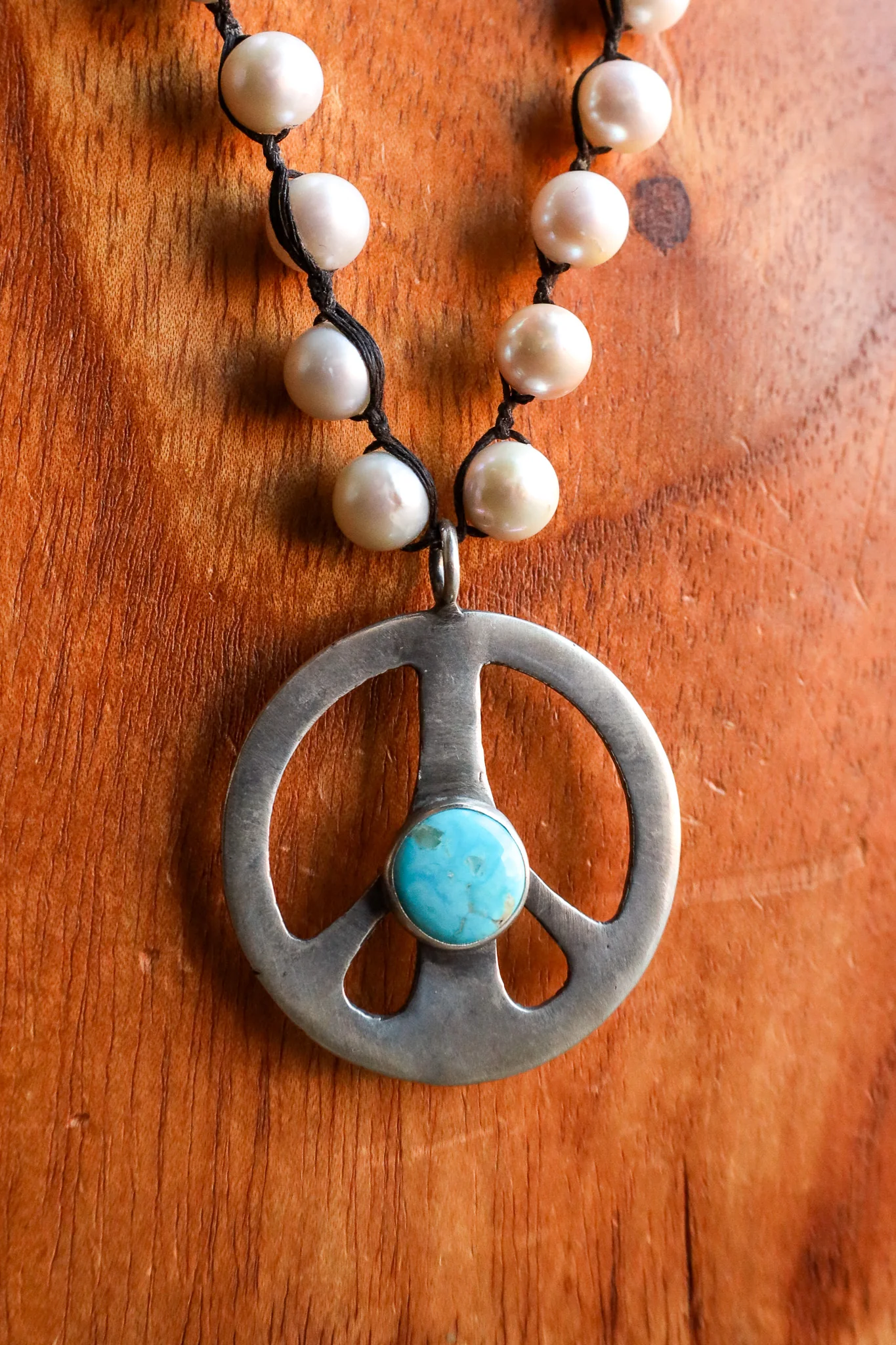 Love Tokens Dara Freshwater Pearl Peace Turquoise Necklace - Image 3