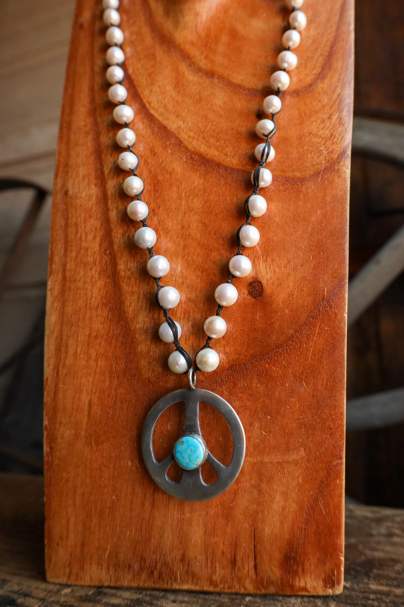 Love Tokens Dara Freshwater Pearl Peace Turquoise Necklace - Image 6