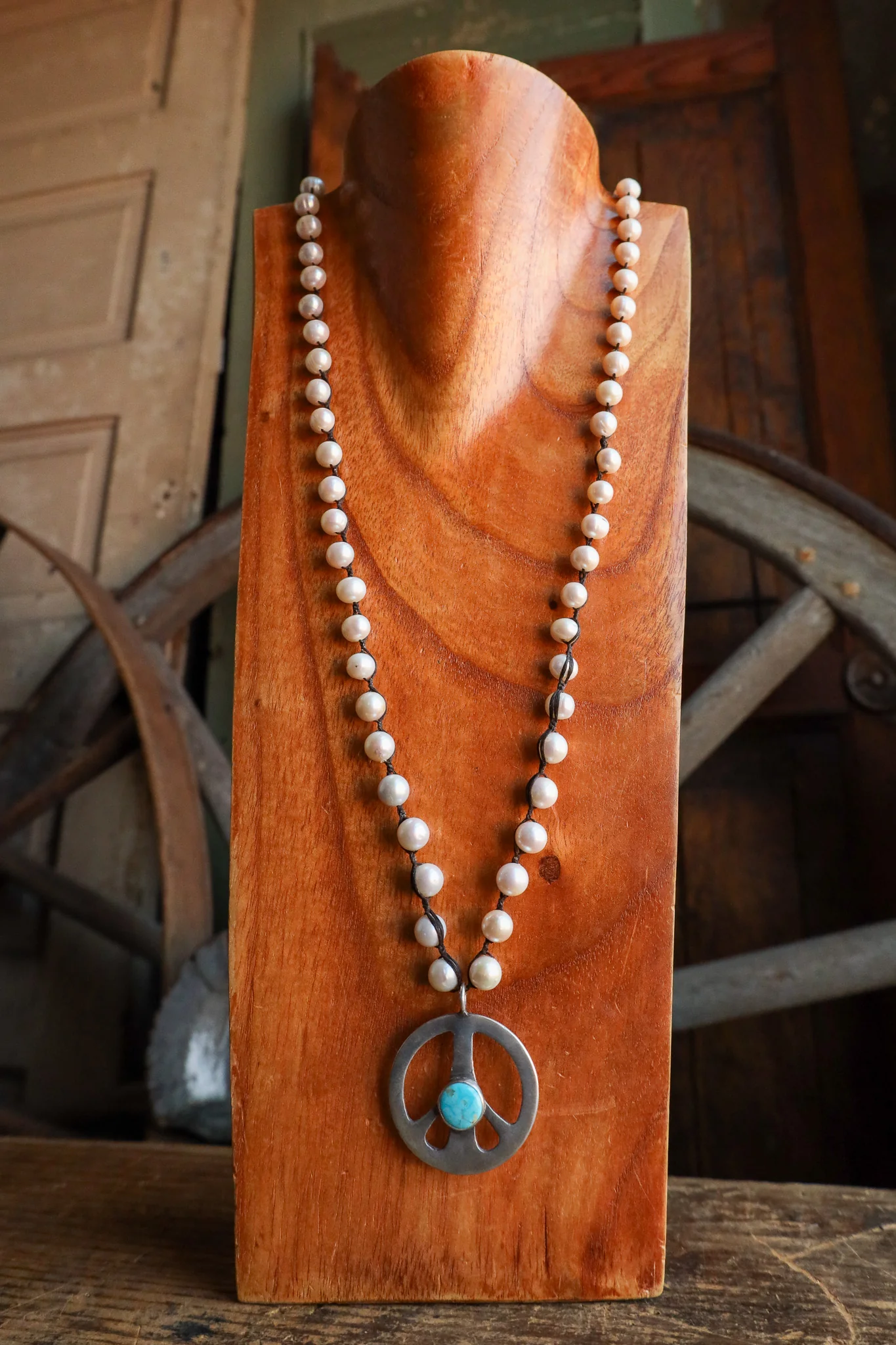 Love Tokens Dara Freshwater Pearl Peace Turquoise Necklace - Image 7