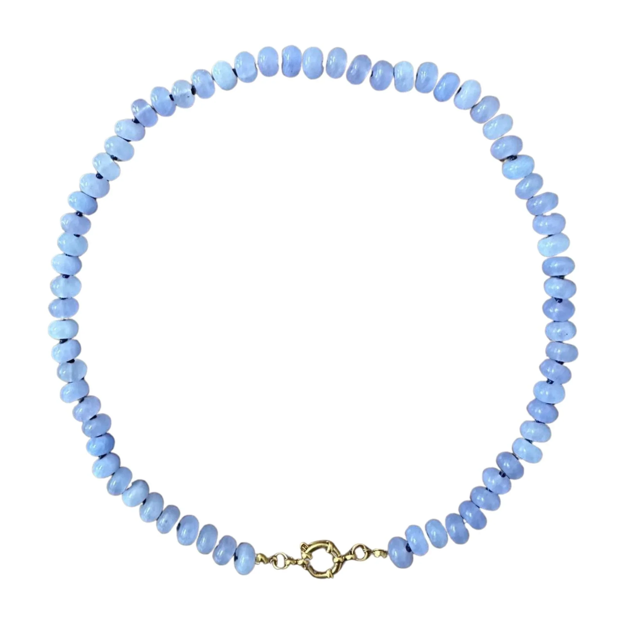 Christina Greene Sweet Stone Beaded Knotted Necklace - Lavender