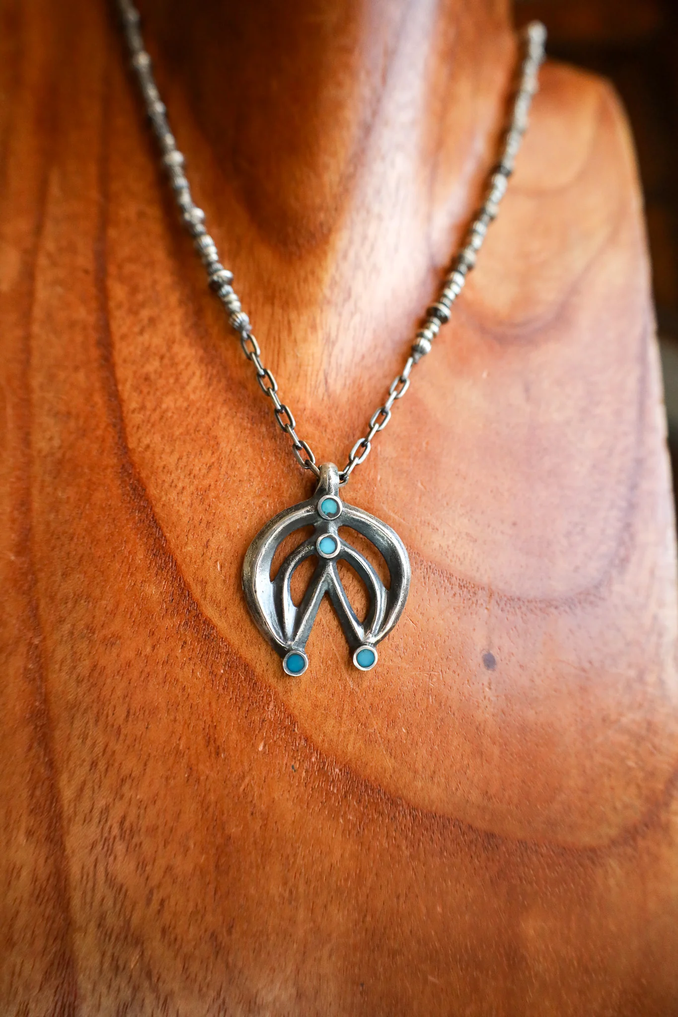Peyote Bird Naja Various Navajo Pearls Necklace - Image 5