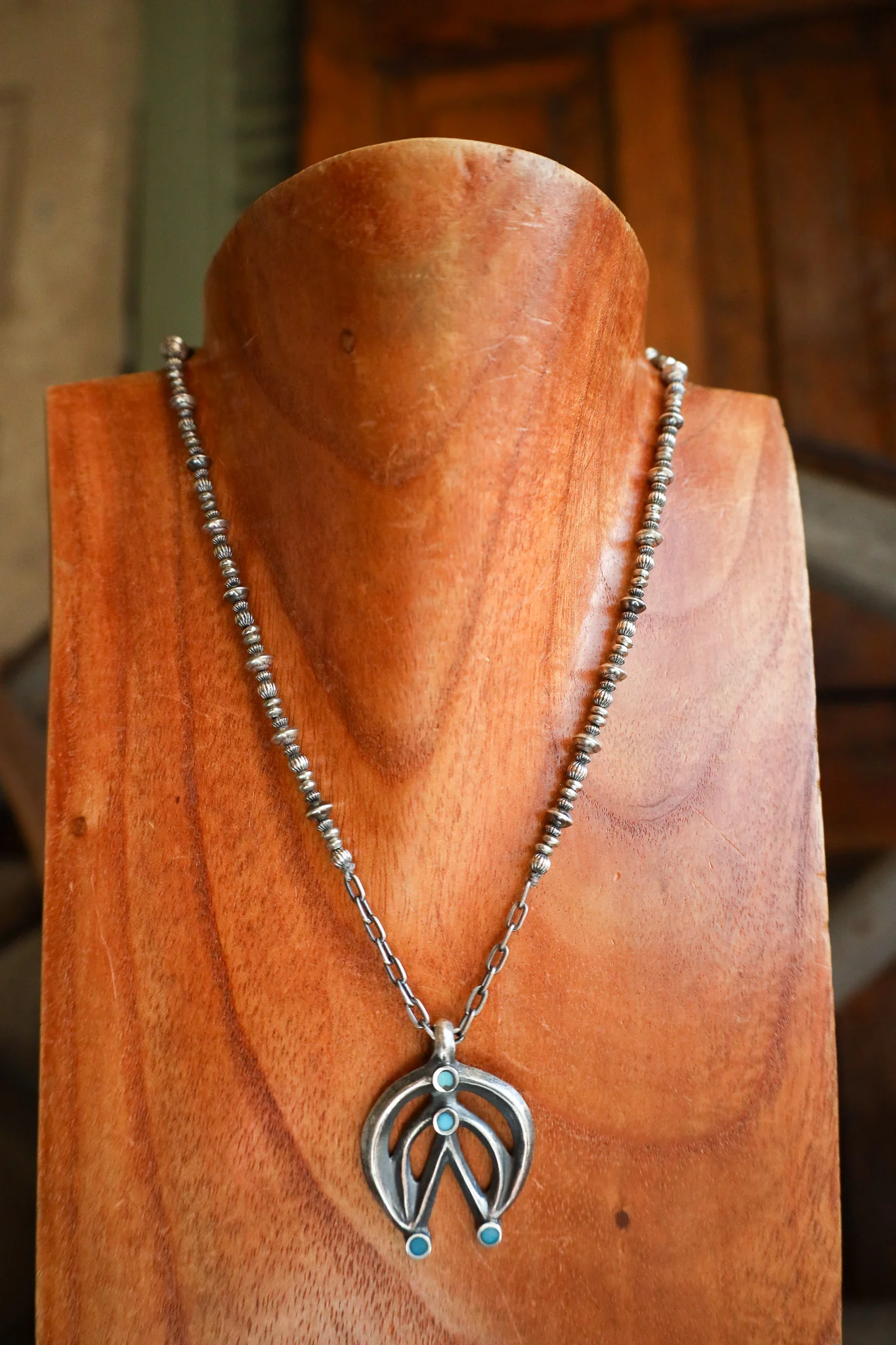 Peyote Bird Naja Various Navajo Pearls Necklace - Image 6