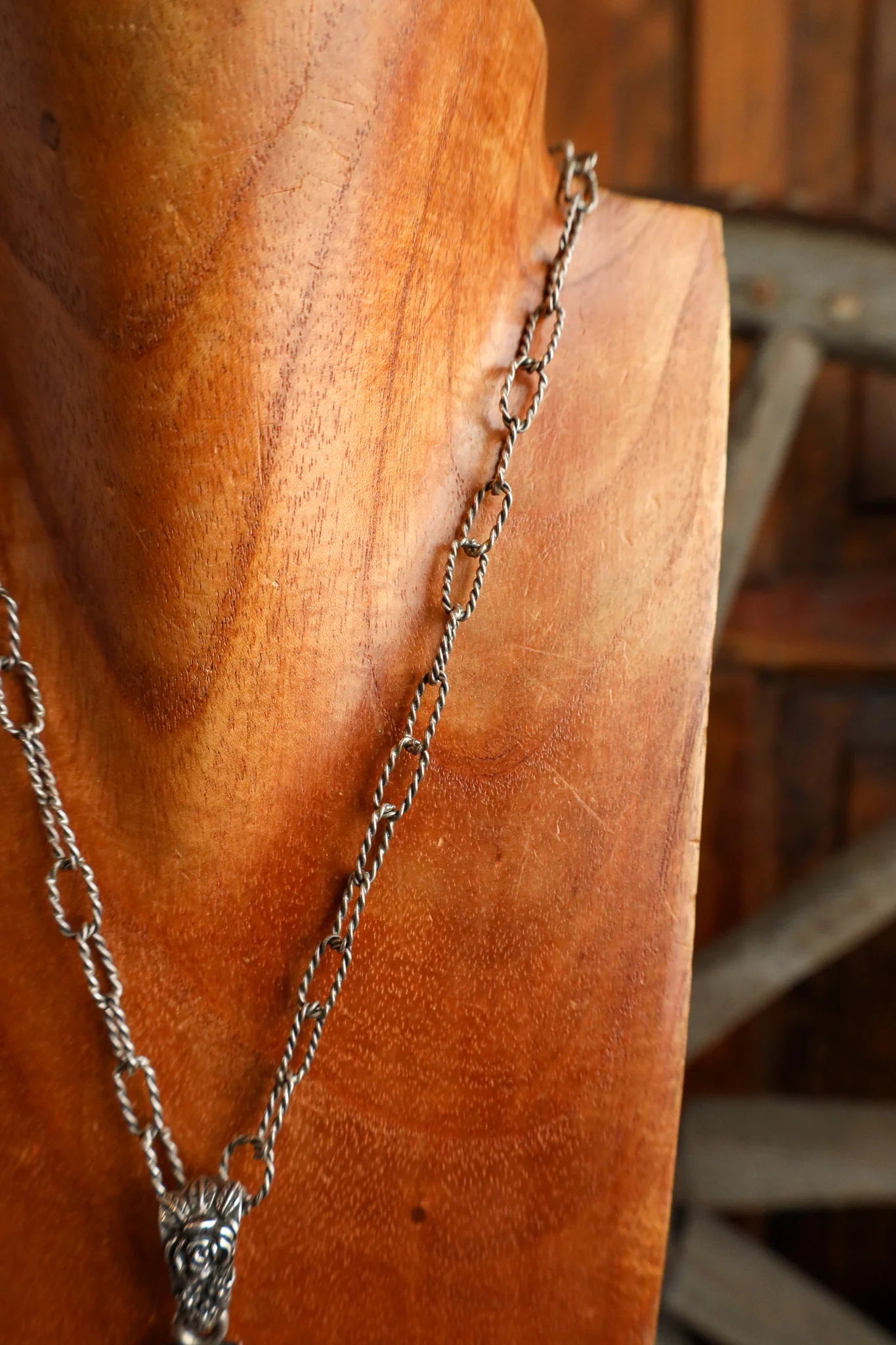 Andrea Barnett Sterling Silver Cross With Roses On 32" Chain Necklace - Image 6