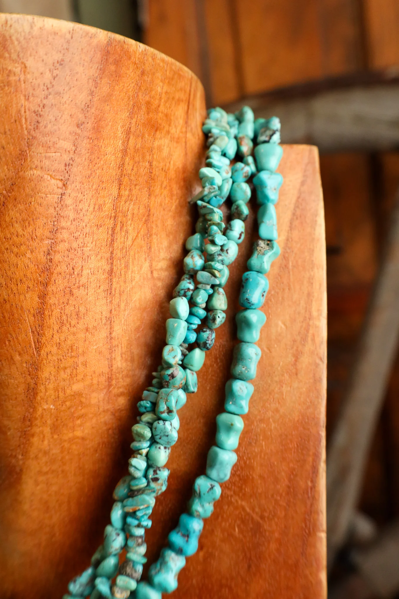 Andrea Barnett Sterling Silver Horsehead 4 Strands Kingman Turquoise Necklace - Image 3