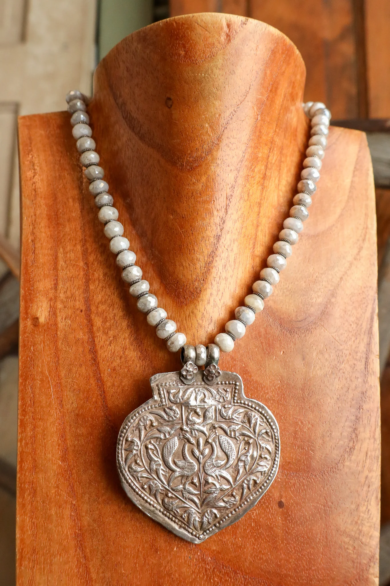 Andrea Barnett Sterling Silver Tree Of Life Labradorite Necklace