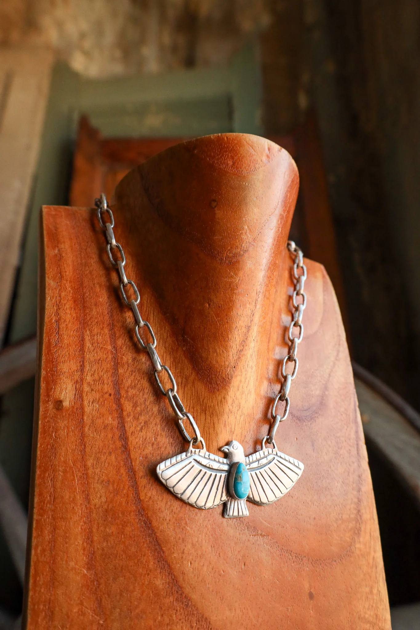 Love Tokens Turquoise Thunderbird Melody Chain Necklace - Image 2