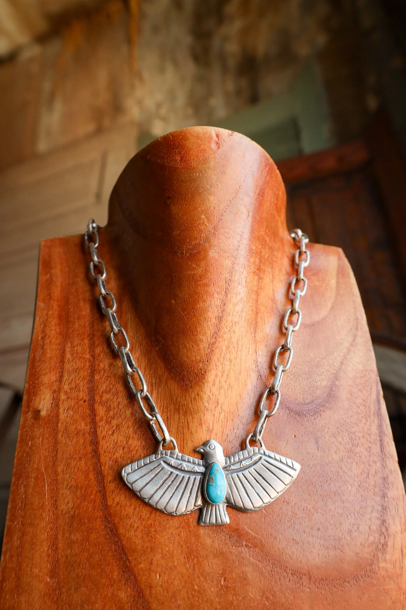 Love Tokens Turquoise Thunderbird Melody Chain Necklace - Image 5