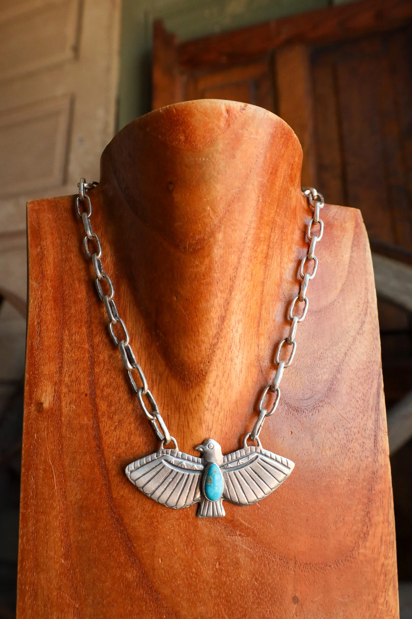 Love Tokens Turquoise Thunderbird Melody Chain Necklace - Image 6