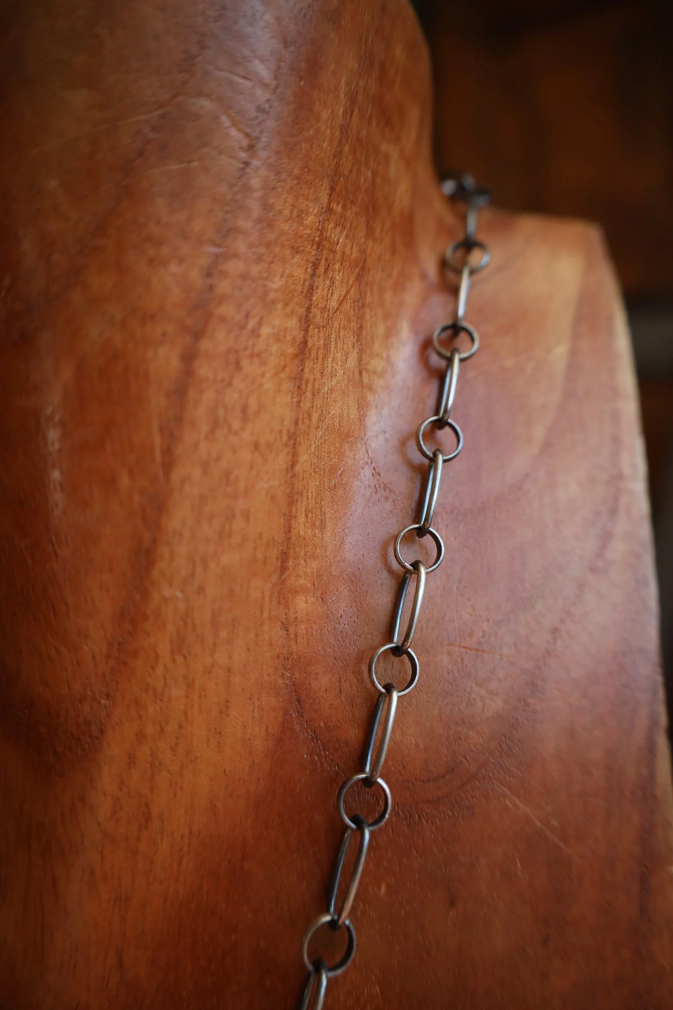 Turquoise Triangle Sterling Silver Dots Necklace - Image 5