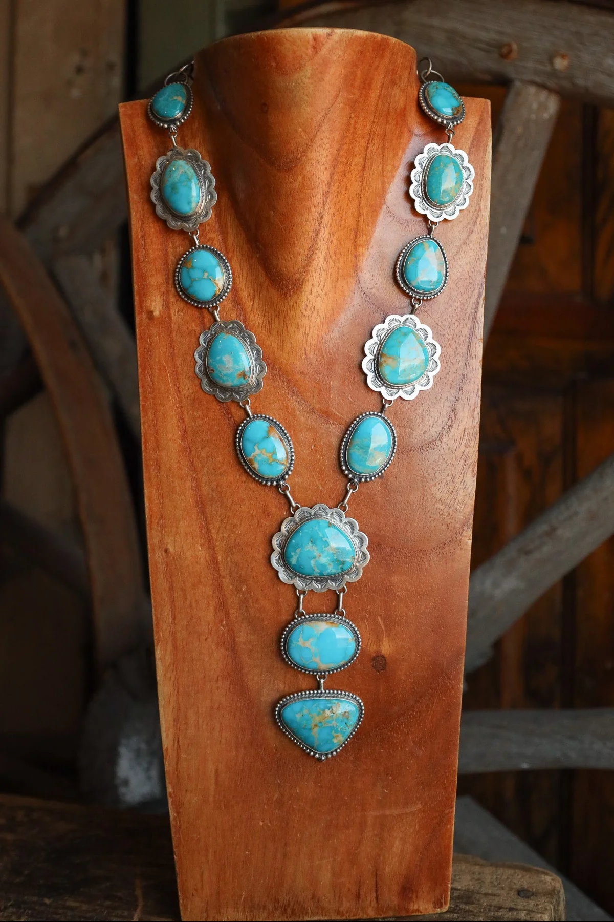 Armenian Turquoise Lariat Necklace