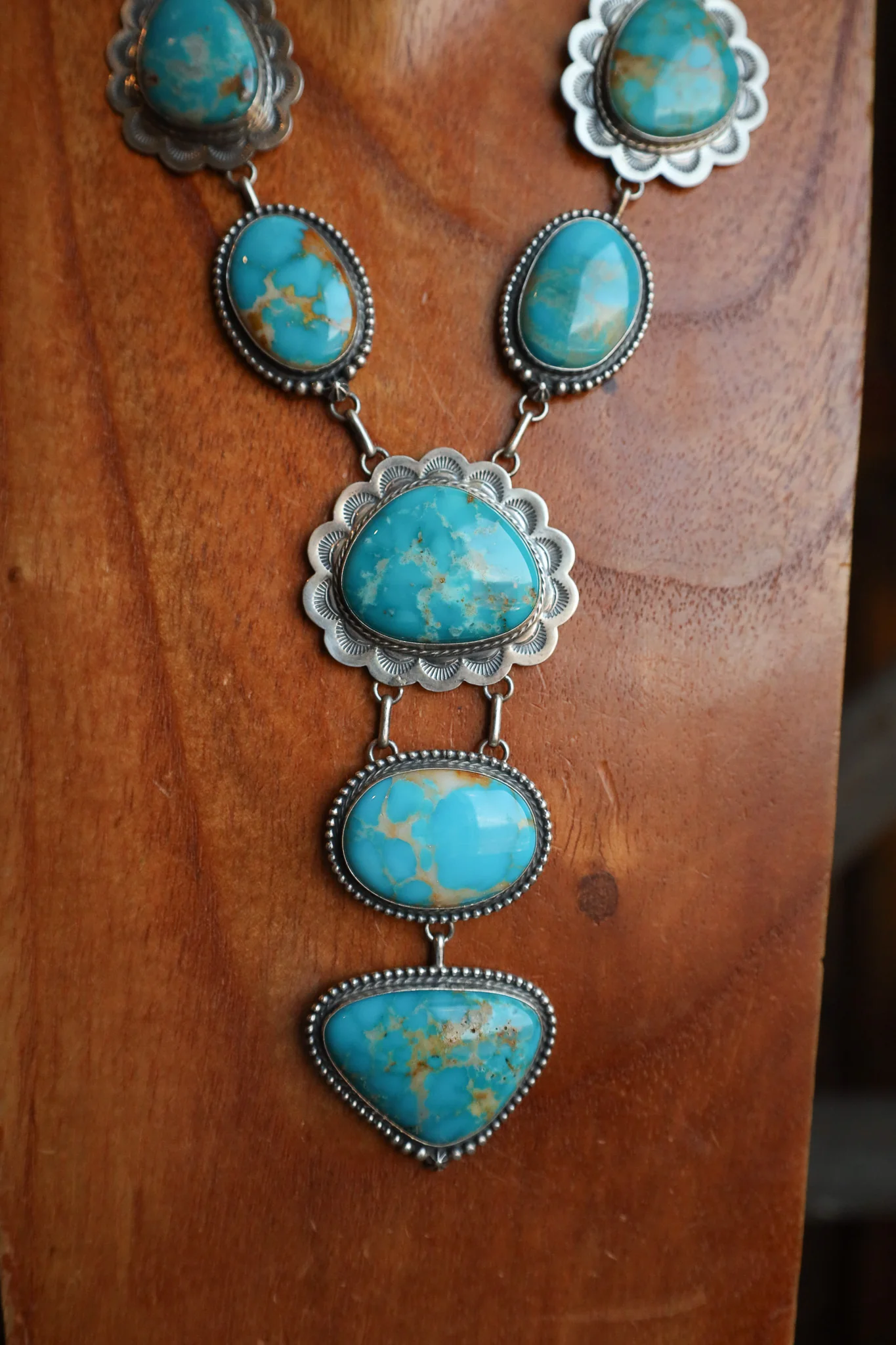 Armenian Turquoise Lariat Necklace - Image 2