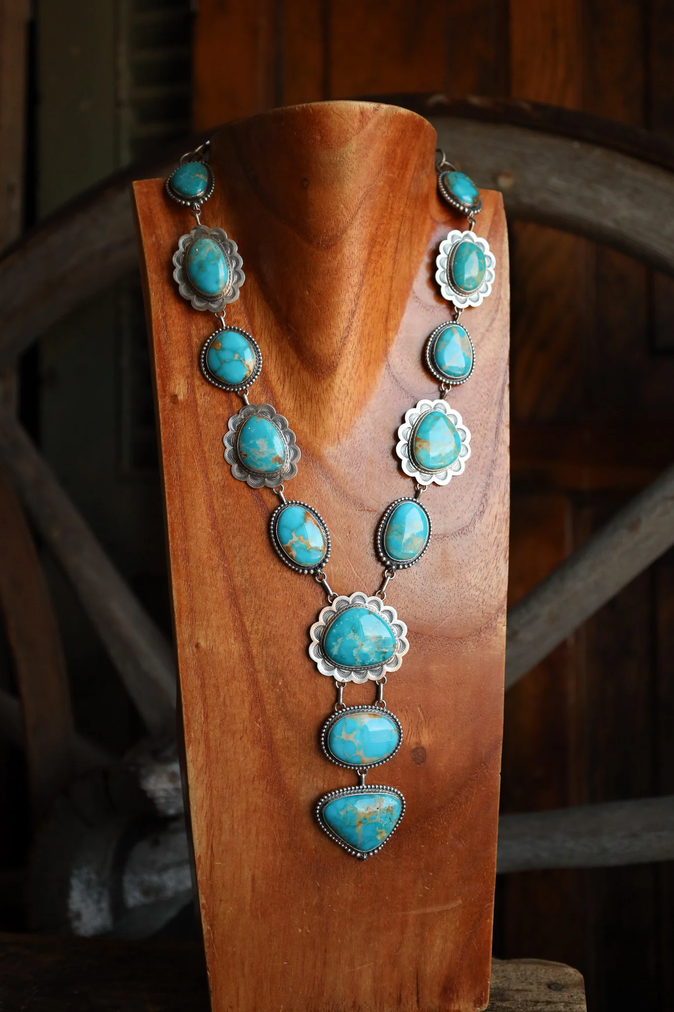 Armenian Turquoise Lariat Necklace - Image 3