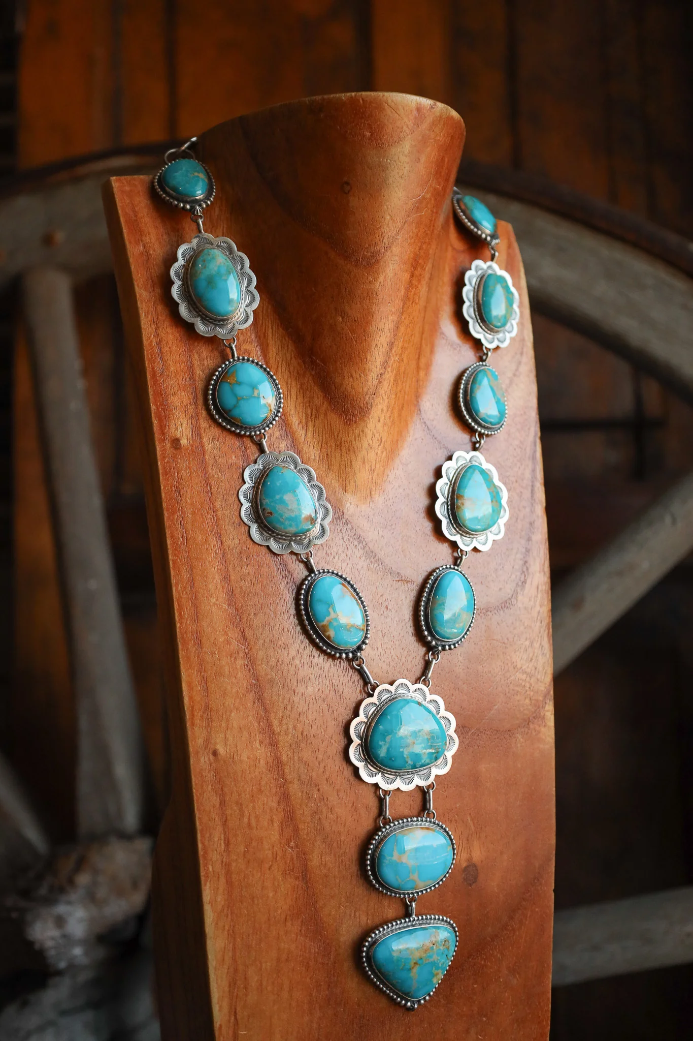 Armenian Turquoise Lariat Necklace - Image 4
