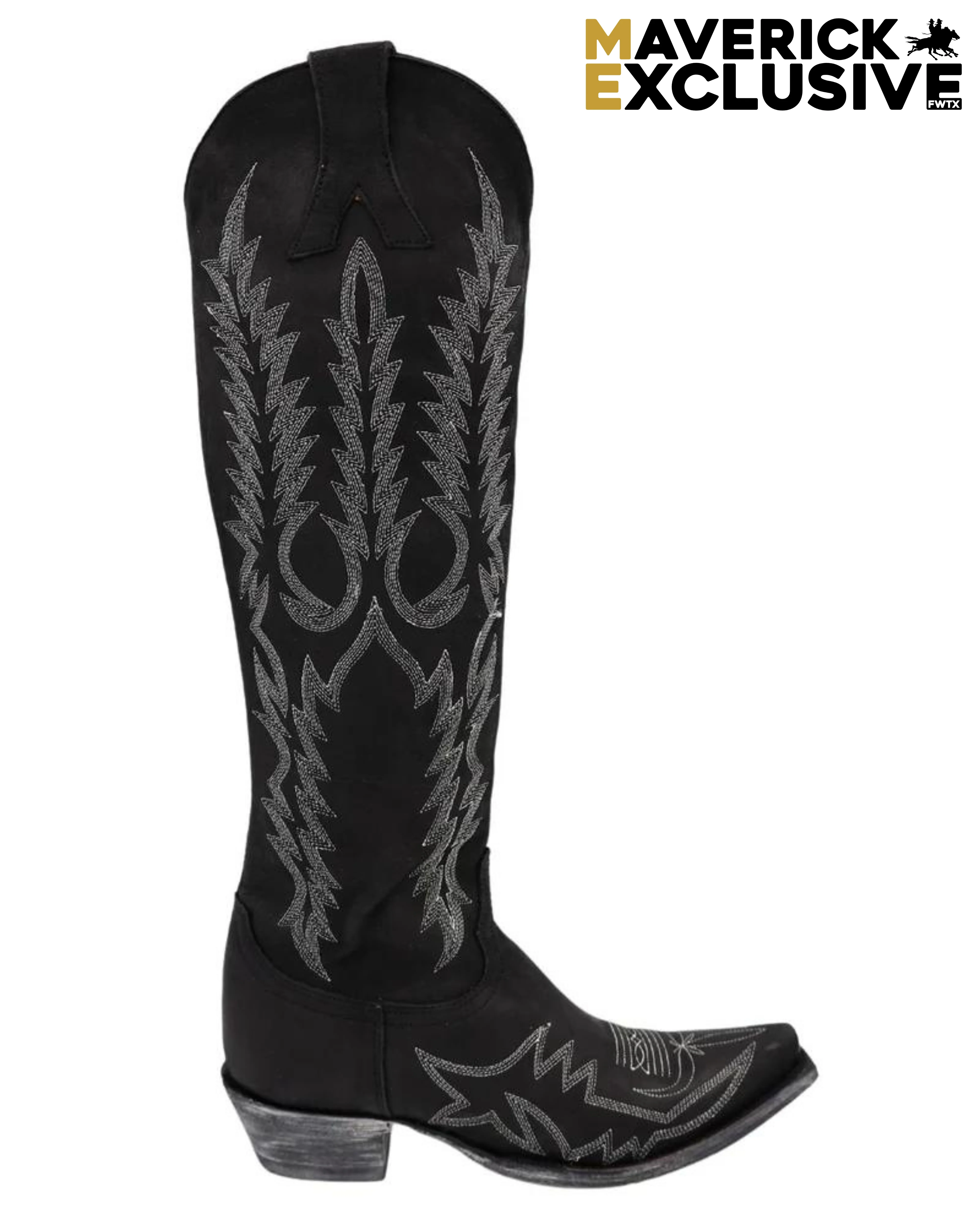 Maverick Exclusive OLD GRINGO WOMEN'S MAYRA MATTE BLACK 18" BOOT - Image 11