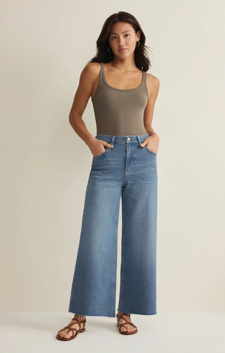 Z Supply Nova High Rise Denim Crop Pant - Image 5