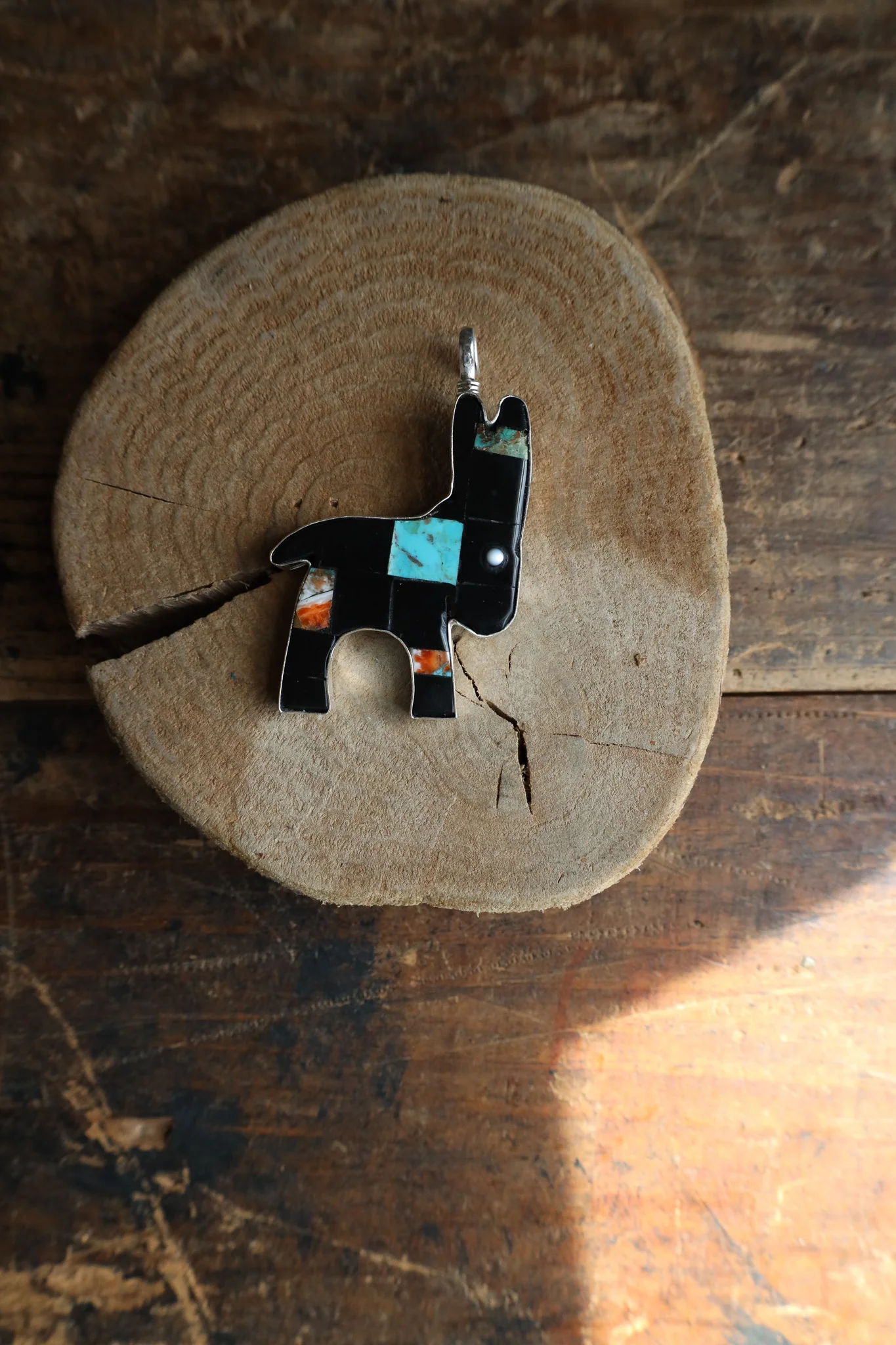 Coreen Cordova Black Block Donkey Pendant - Image 3