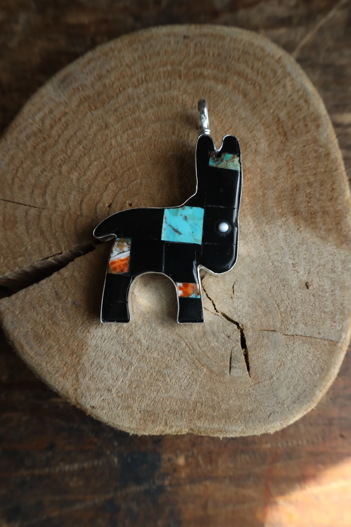 Coreen Cordova Black Block Donkey Pendant - Image 6