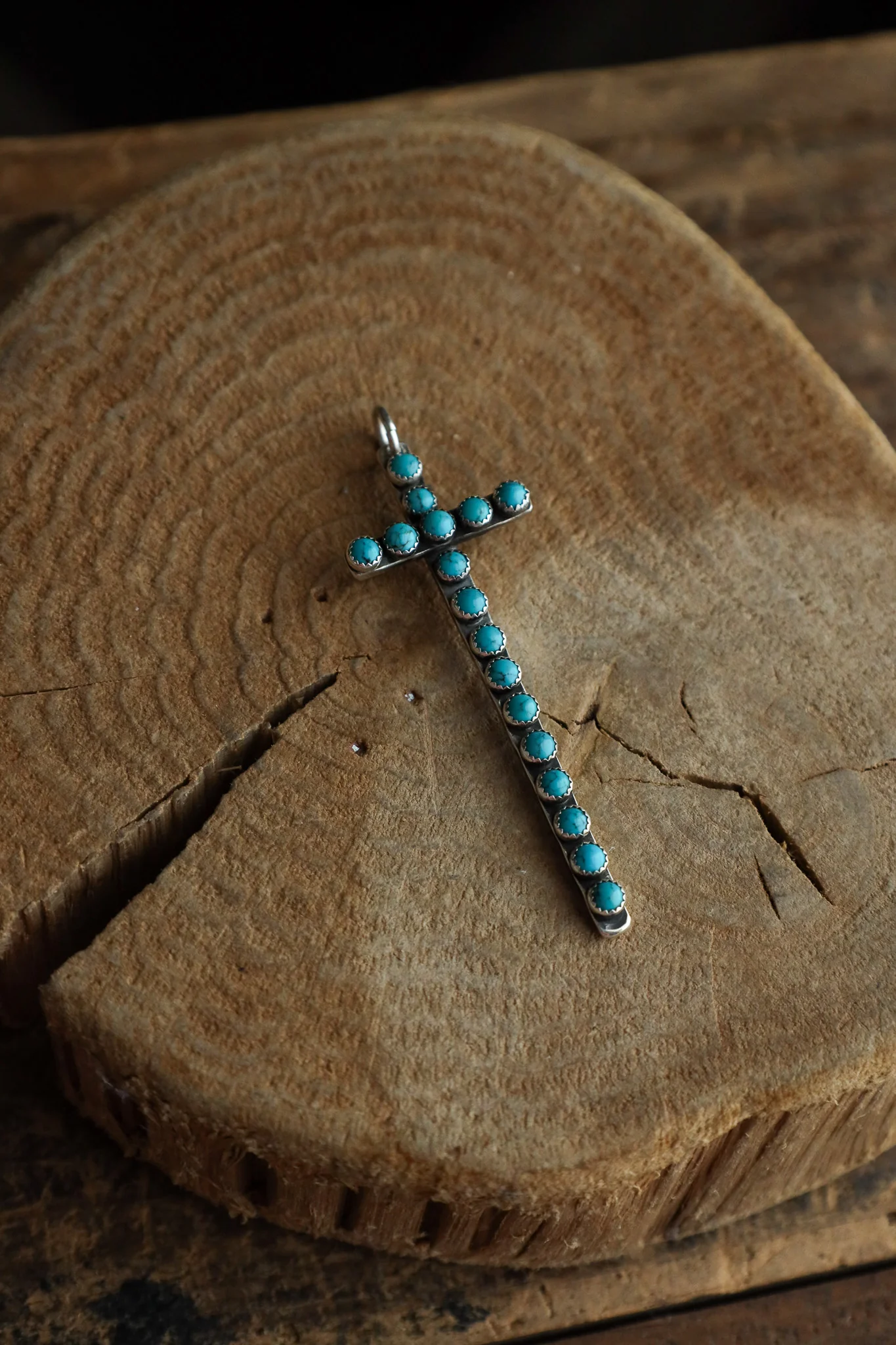 Richard Schmidt Cross 17 Turquoise Dots Pendant - Image 2