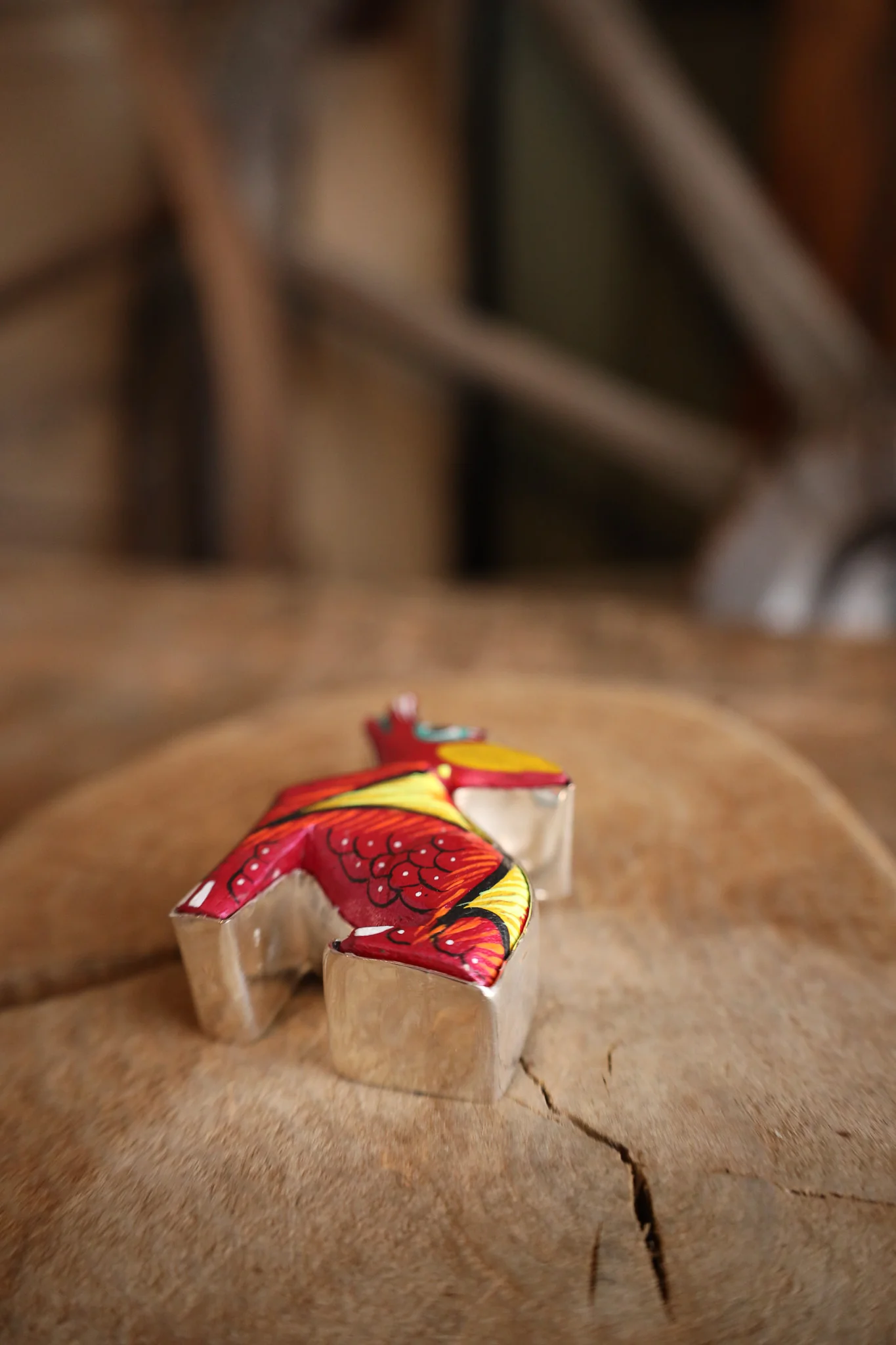 Coreen Cordova Pink Howling Coyote Pendant - Image 12