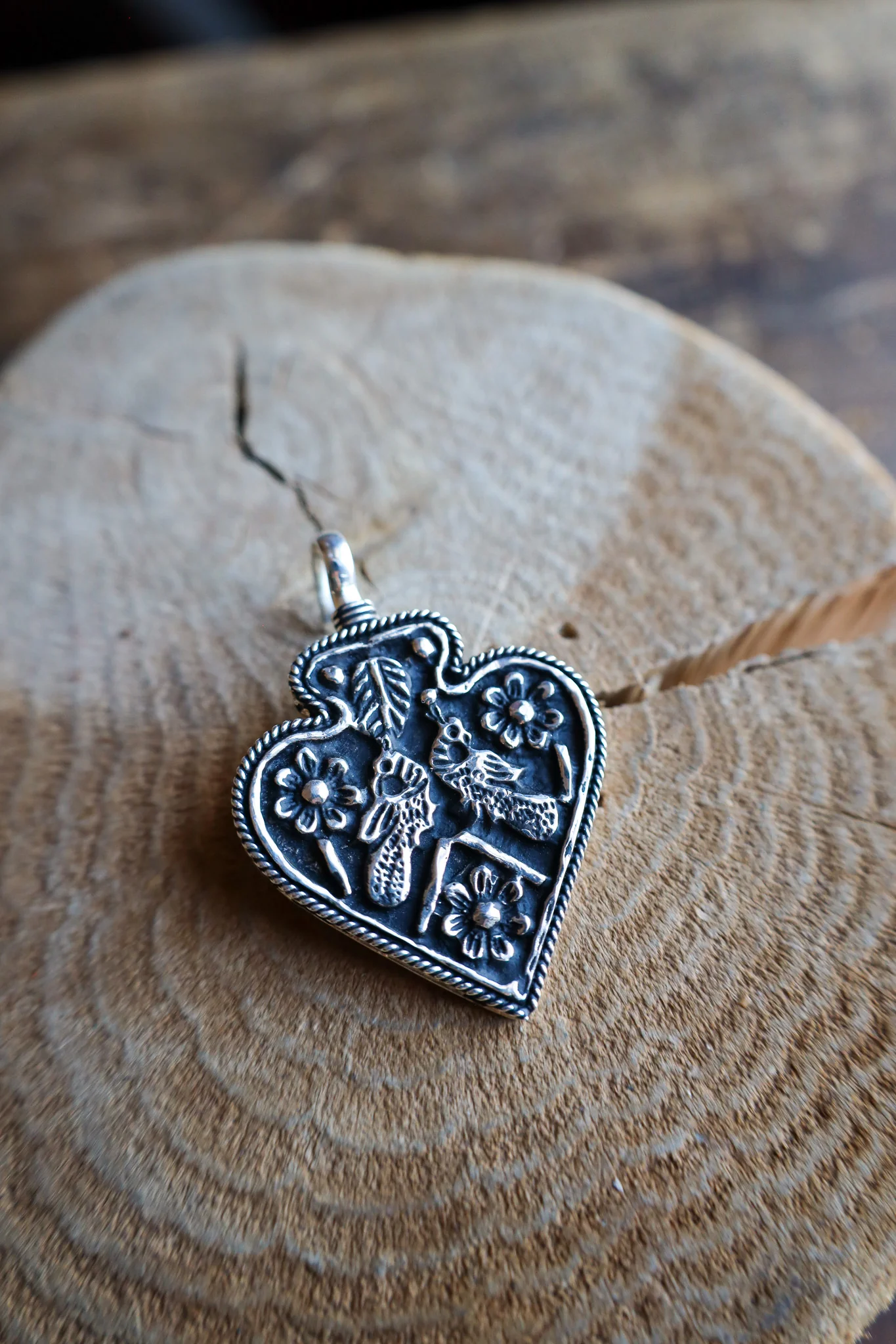 Coreen Cordova Silver Heart Pendant - Image 3
