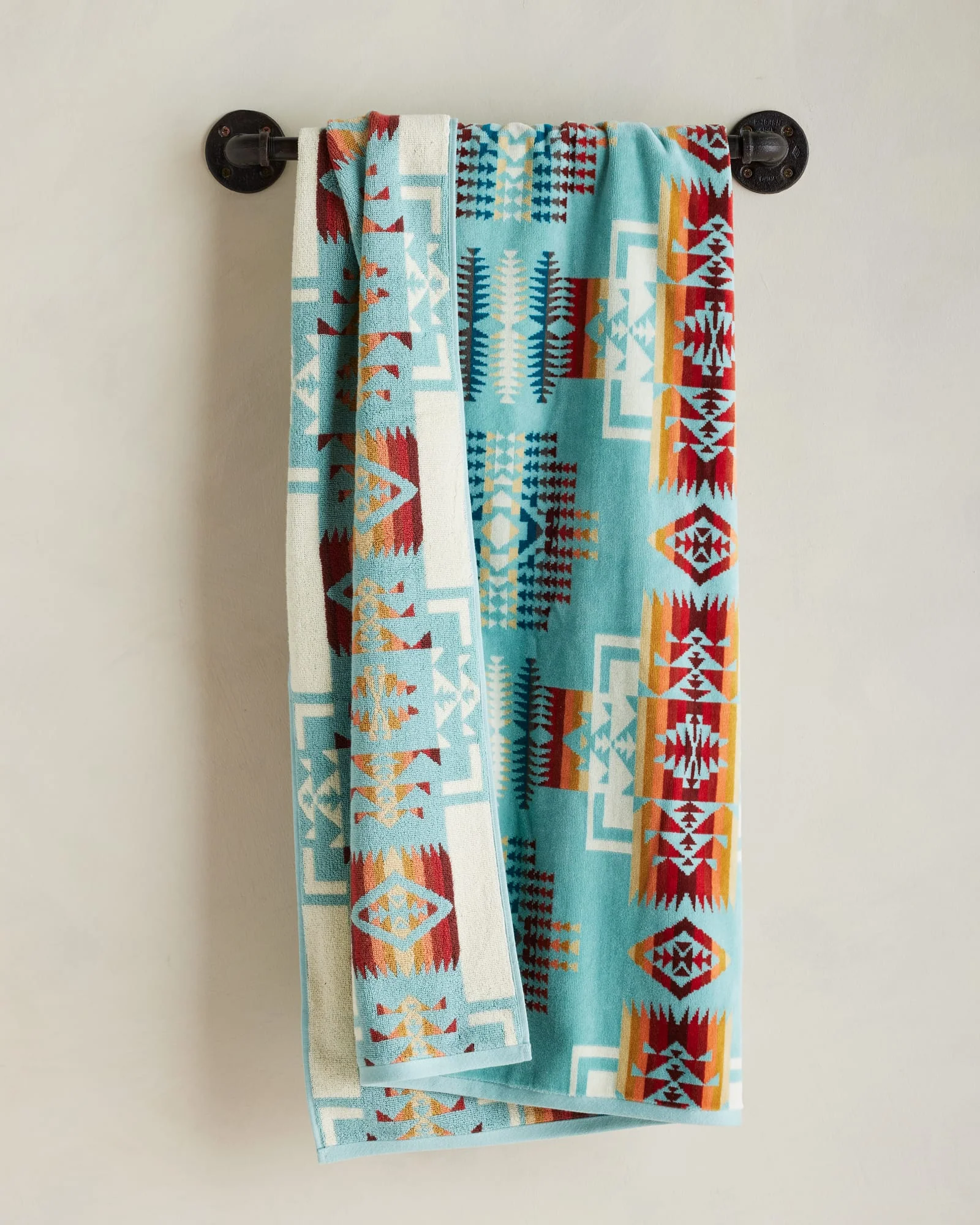 Pendleton Chief Joseph Spa Towel in Aqua - Image 2