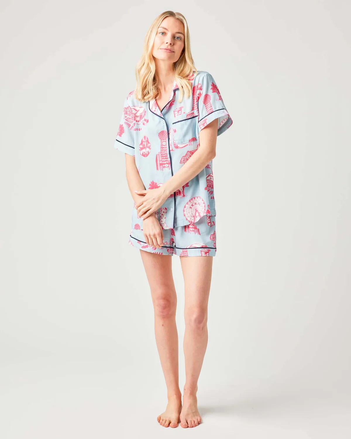 Katie Kime Dallas Toile Short Pj Set - Image 3