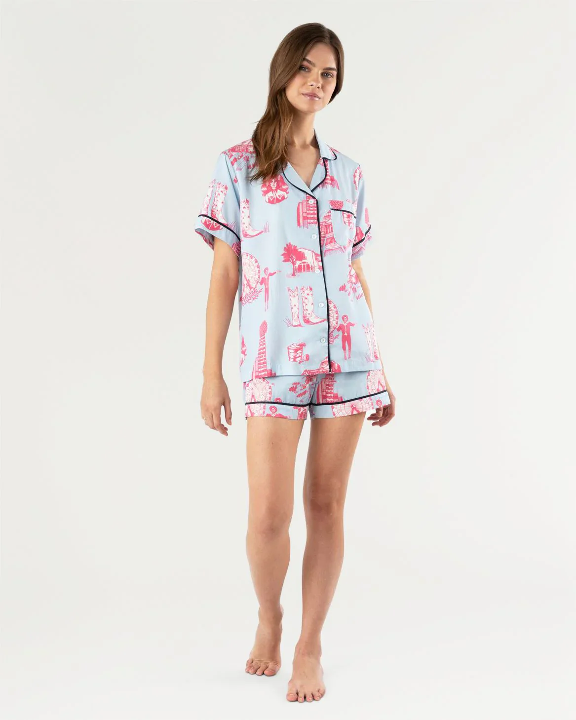 Katie Kime Dallas Toile Short Pj Set - Image 4
