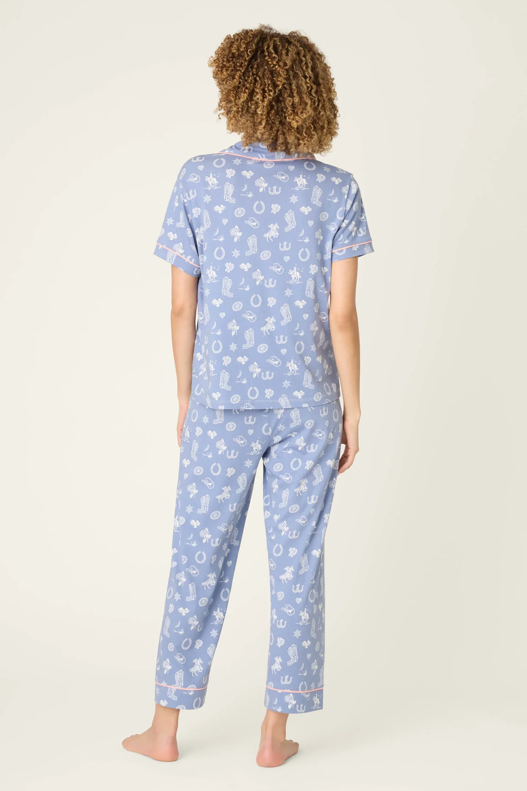 Pj Salvage Whimsy Lone Star Love Cropped PJ Set - Image 3
