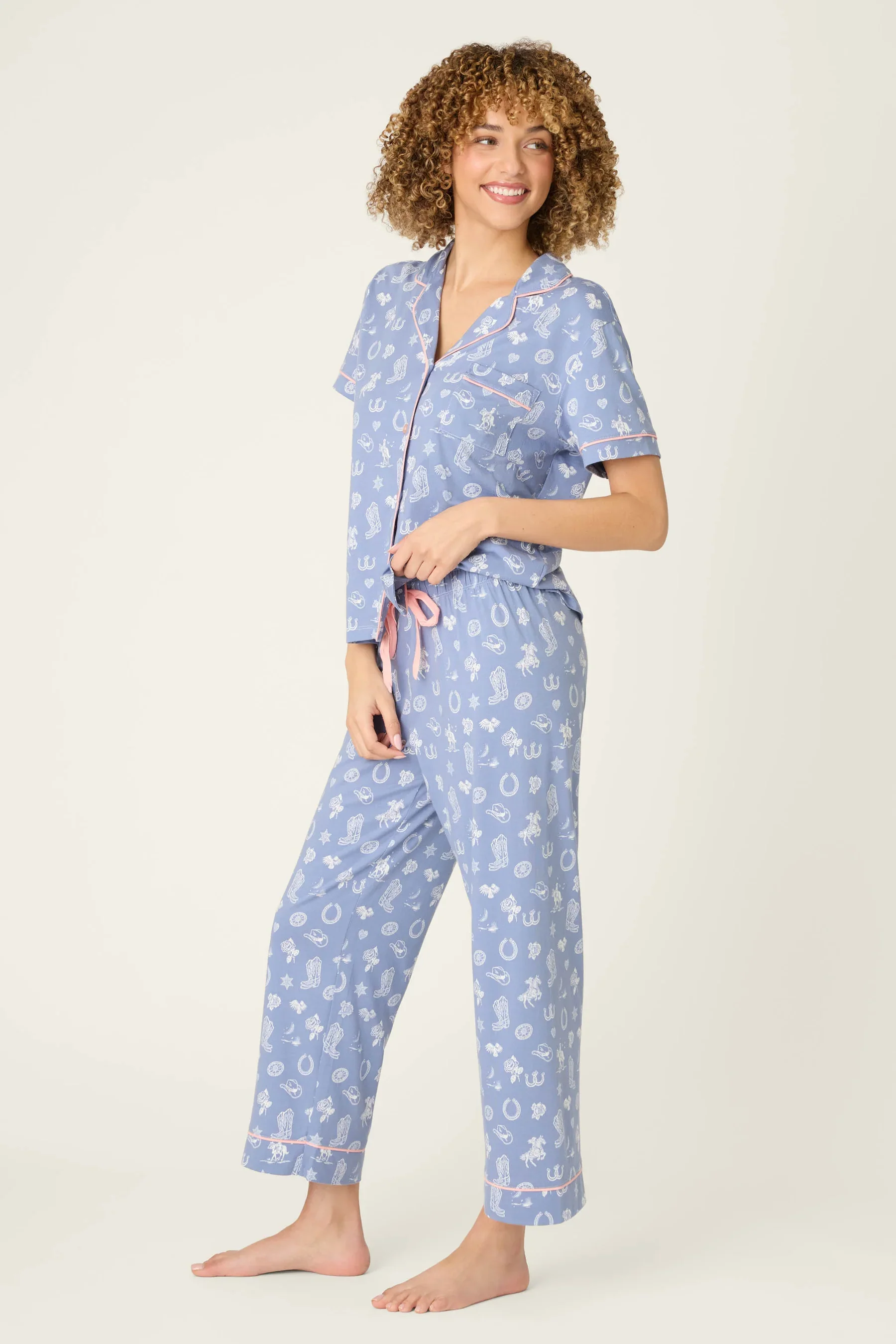 Pj Salvage Whimsy Lone Star Love Cropped PJ Set - Image 4