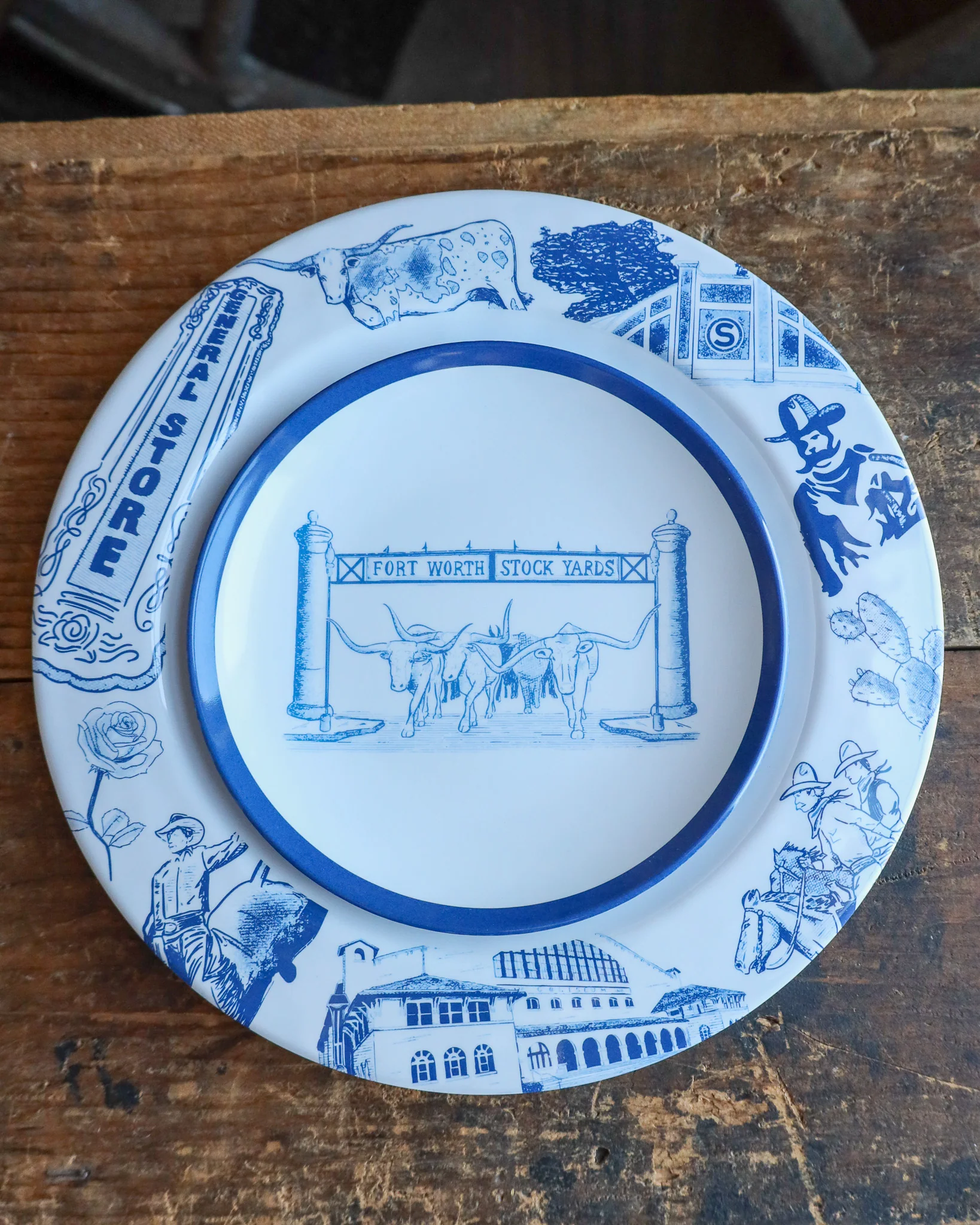 Maverick Exclusive Cattle Drive Blue Custom Plate - Image 2