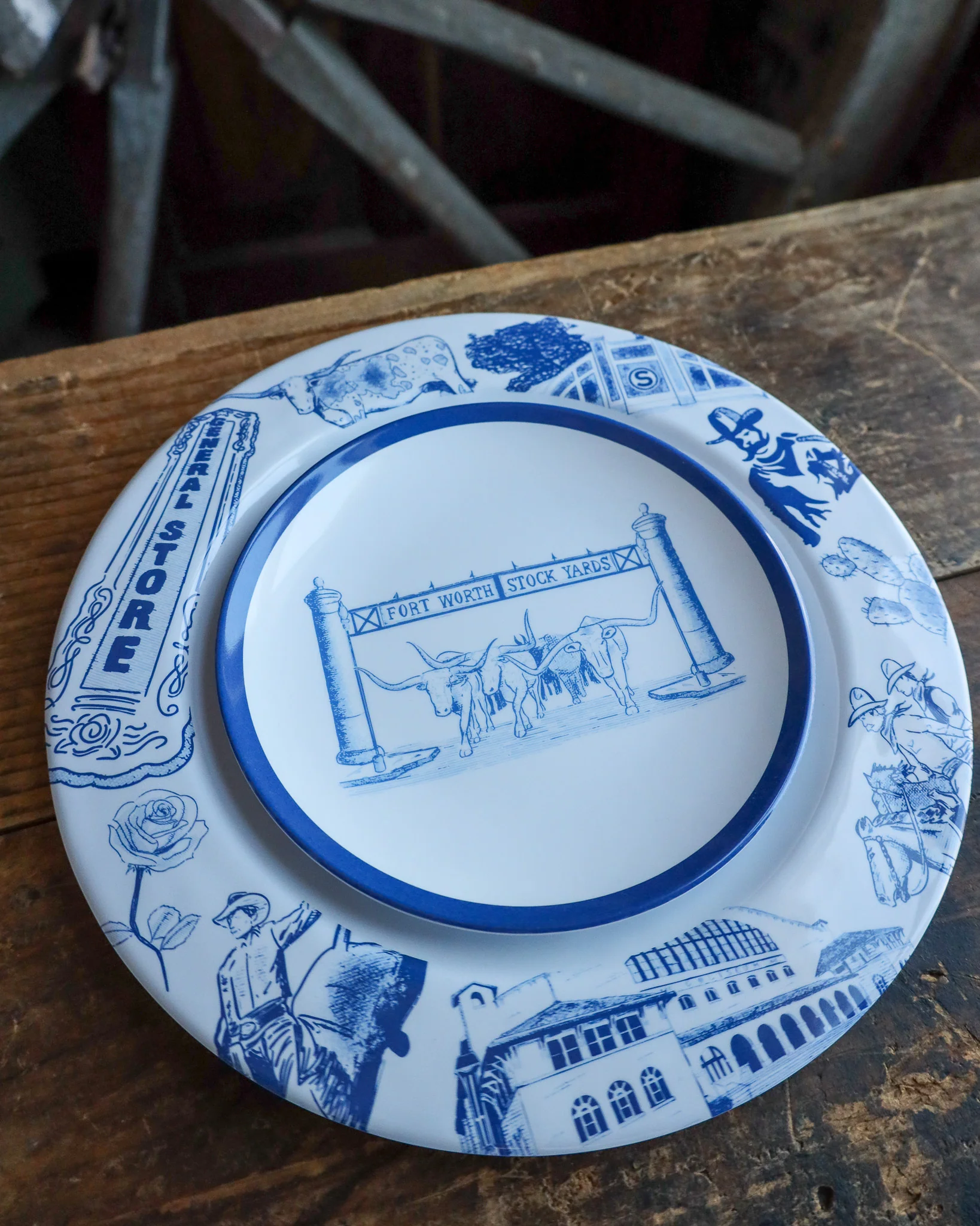 Maverick Exclusive Cattle Drive Blue Custom Plate - Image 3