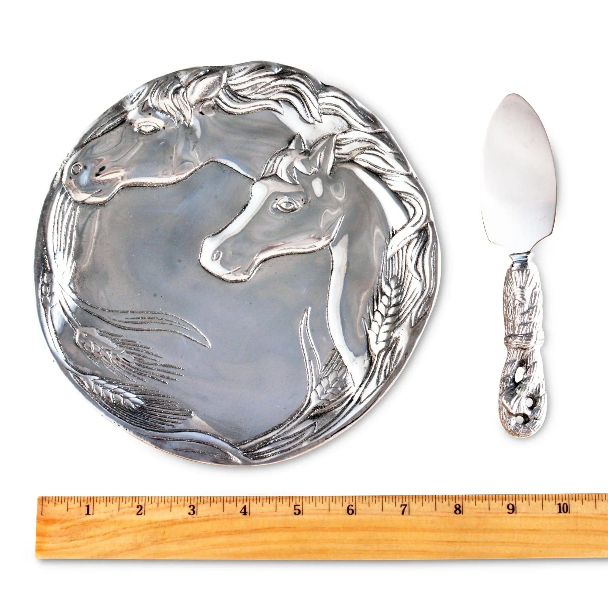 Arthur Court Horse Plate with Server - Image 5